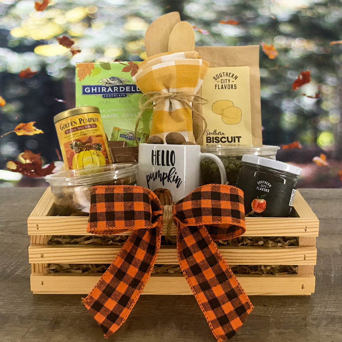 How to make a fall gift basket
