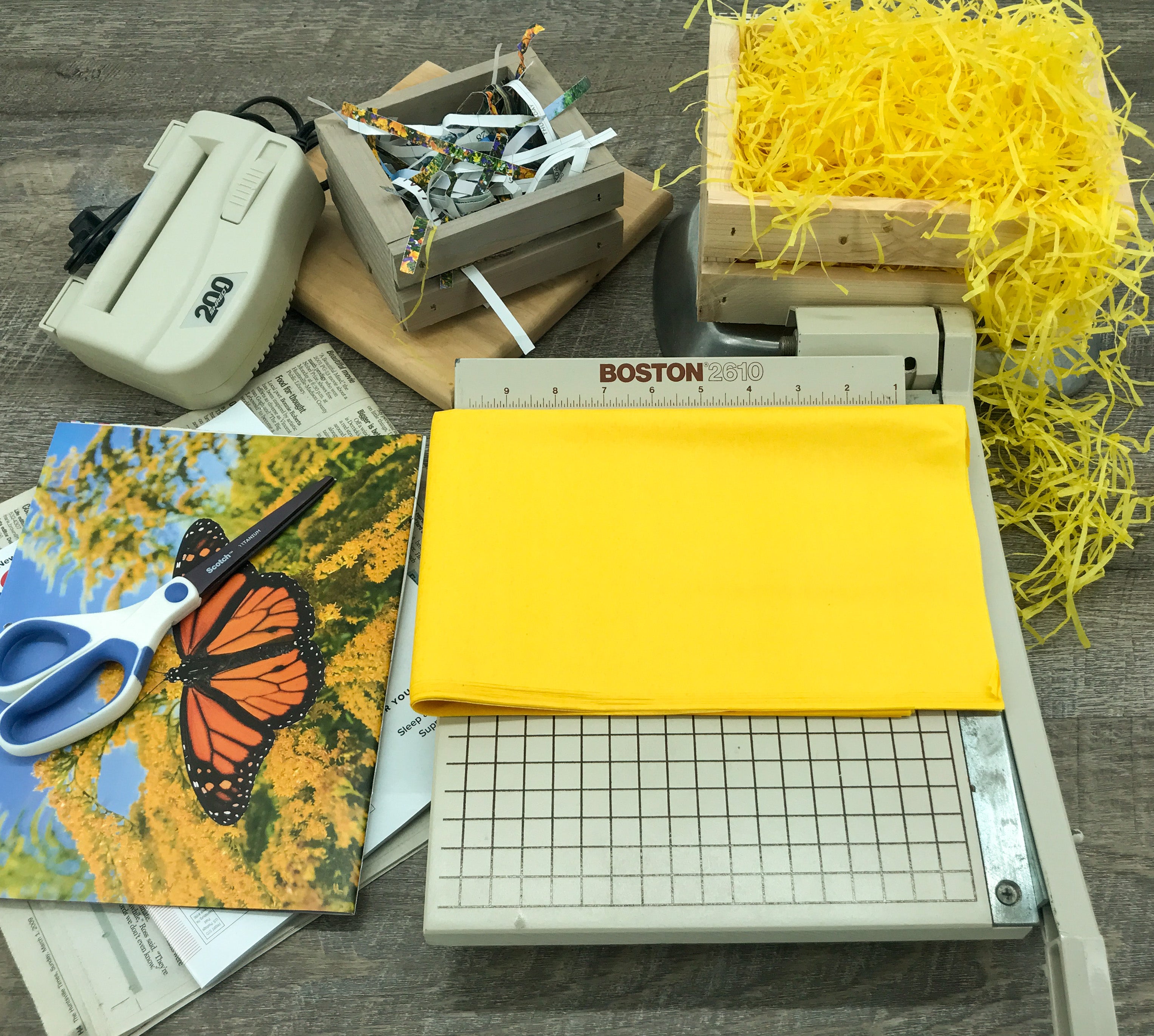 Make your own shredded paper for gift baskets – Carpenter Core