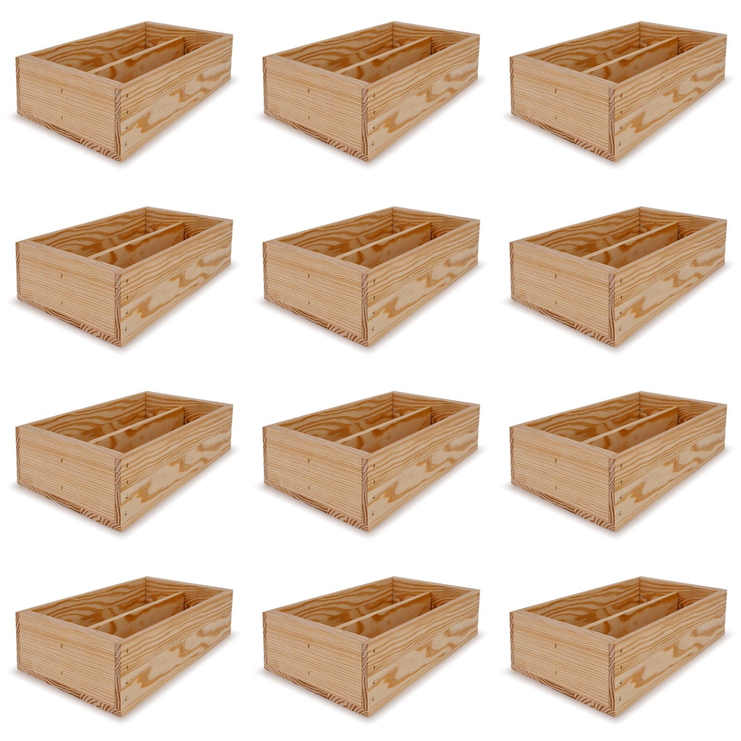 12-2 Bottle wine crates 13x7.5x3.5