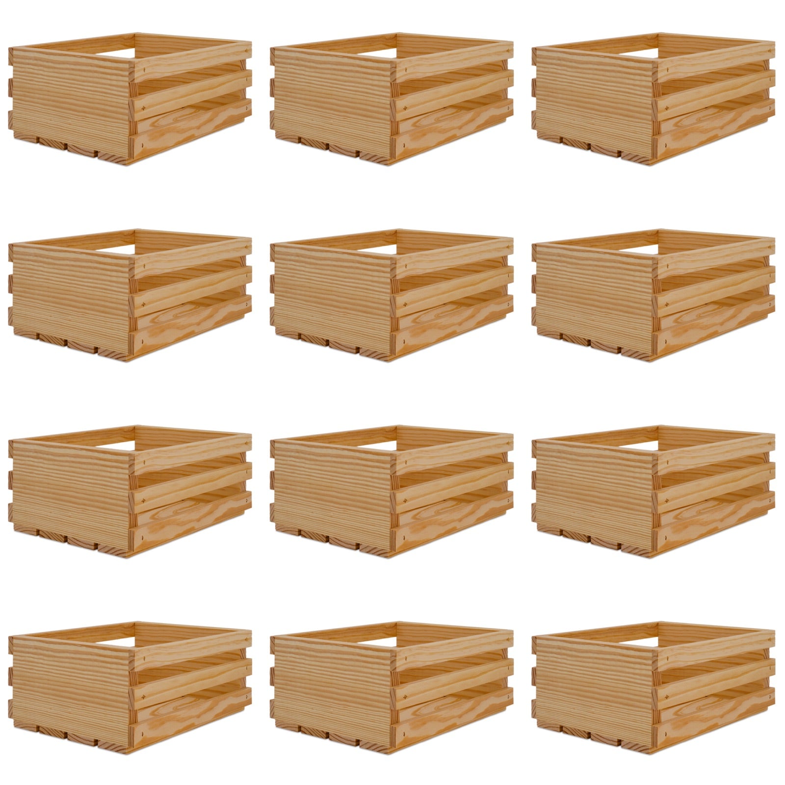 12 Small wooden crates 10x8x4.5, 6-SS-10-8-4.5-NX-NW-NL, 12-SS-10-8-4.5-NX-NW-NL, 24-SS-10-8-4.5-NX-NW-NL, 48-SS-10-8-4.5-NX-NW-NL, 96-SS-10-8-4.5-NX-NW-NL