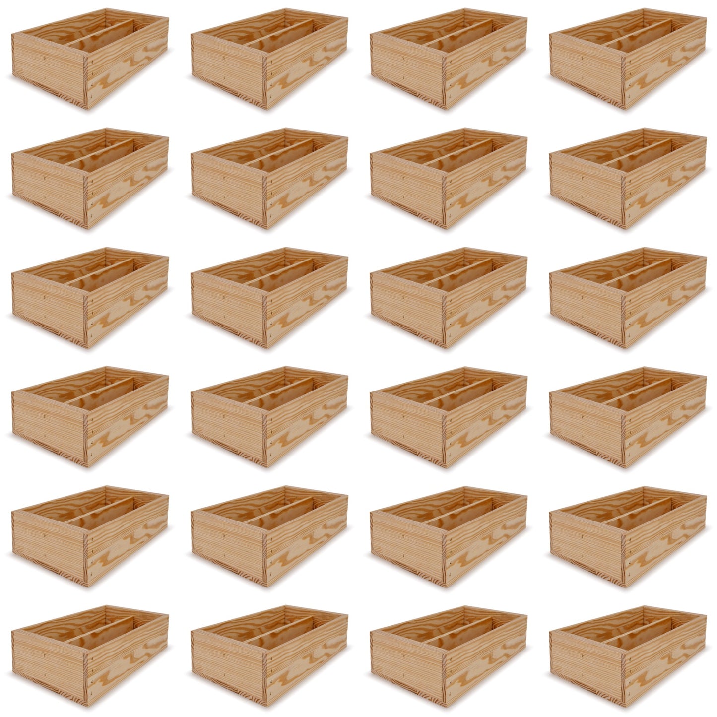 24-2 Bottle wine crates 13x7.5x3.5