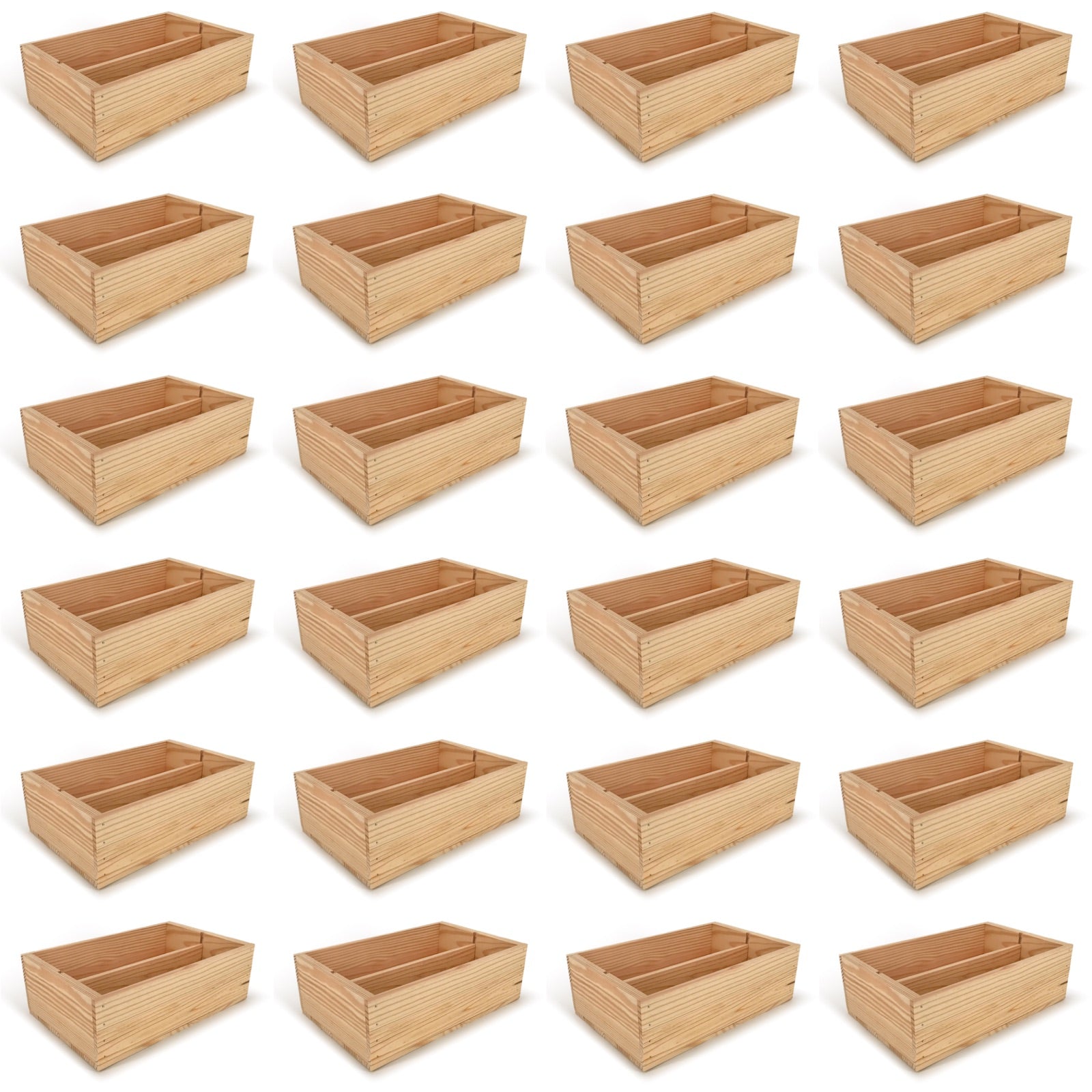 24 Two Bottle Wine Crate Boxes 14x9x4.5