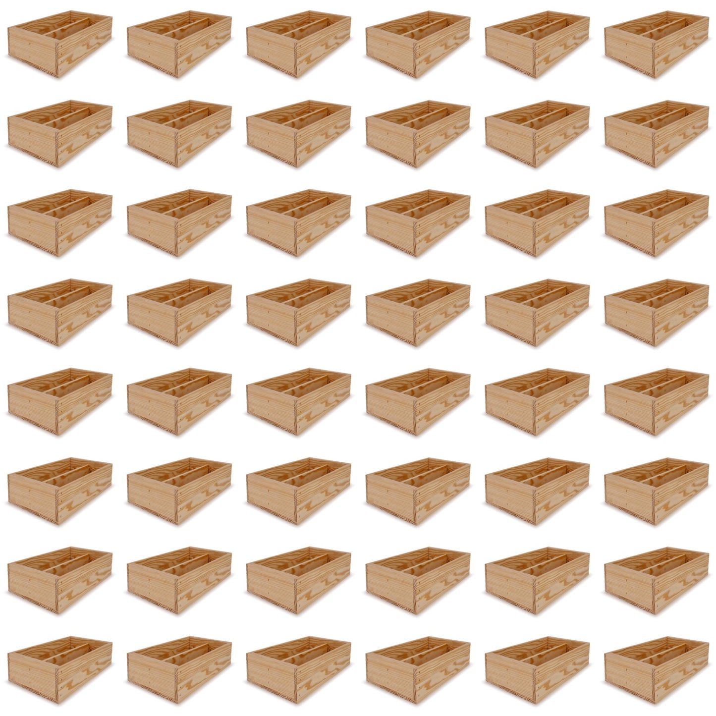 48-2 Bottle wine crates 13x7.5x3.5