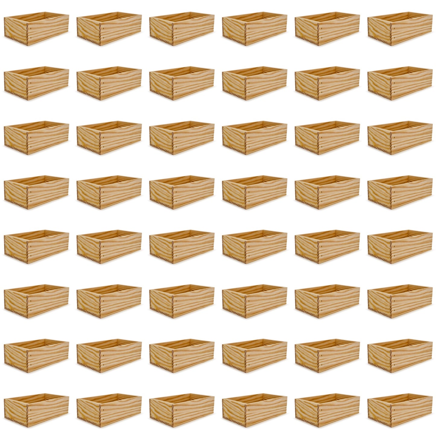48 Small wooden crates 11x6.25x3.5