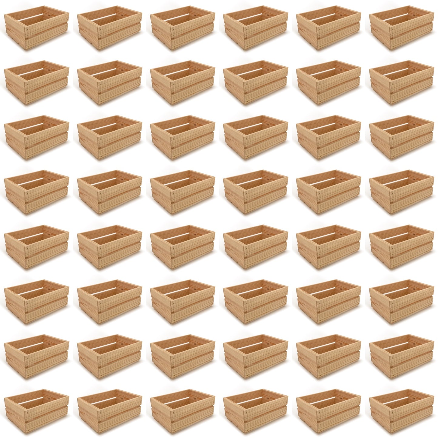 48 Small wooden crates 12x9x5.25