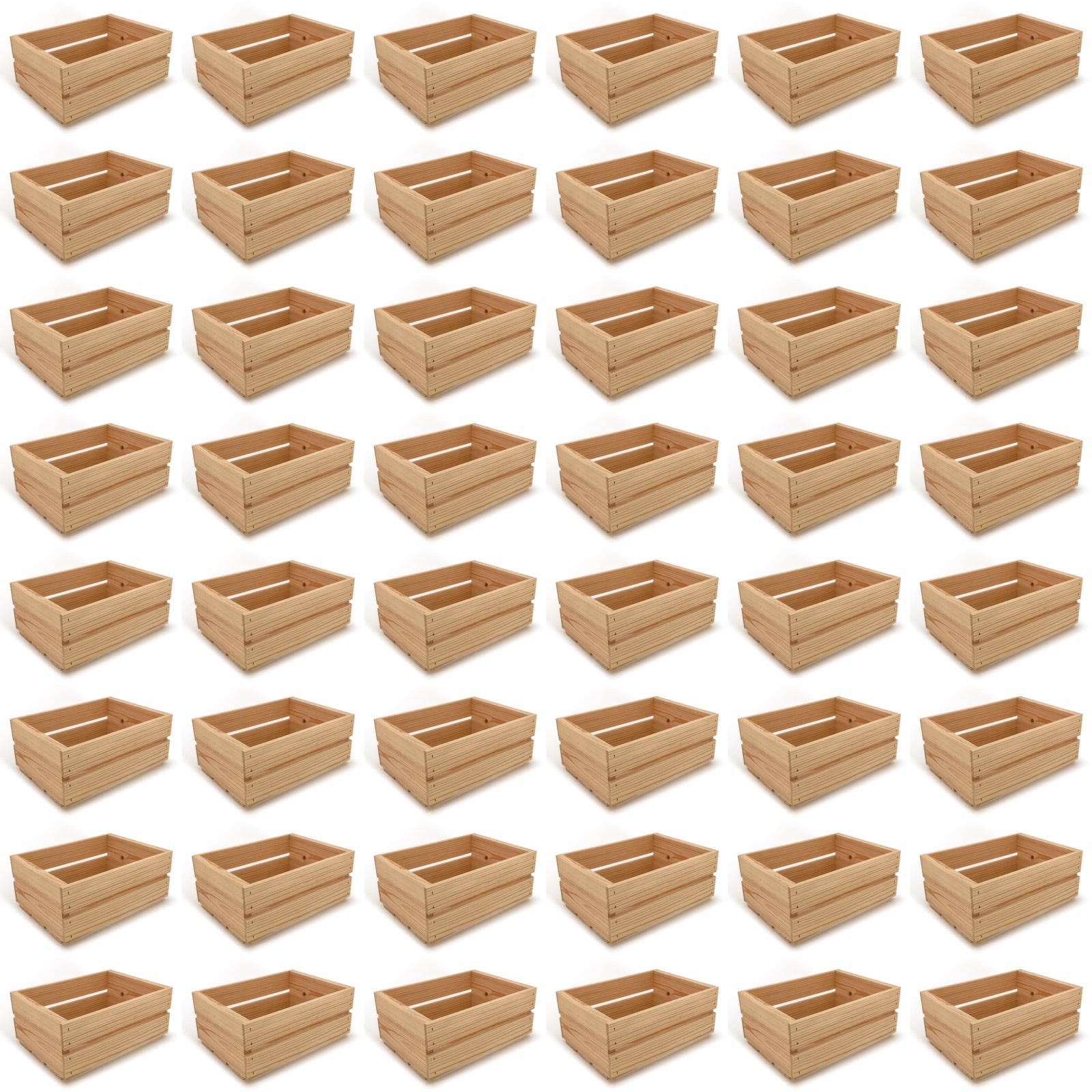 48 Small wooden crates 12x9x5.25