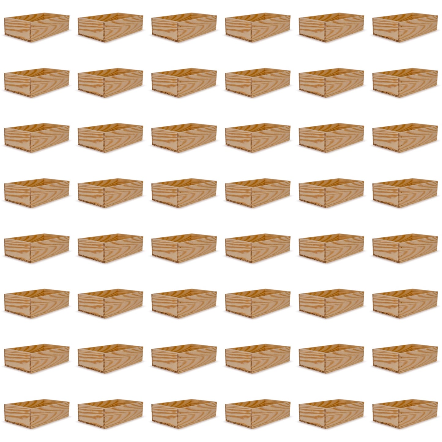 48 Small wooden crates 13x7.5x3.5