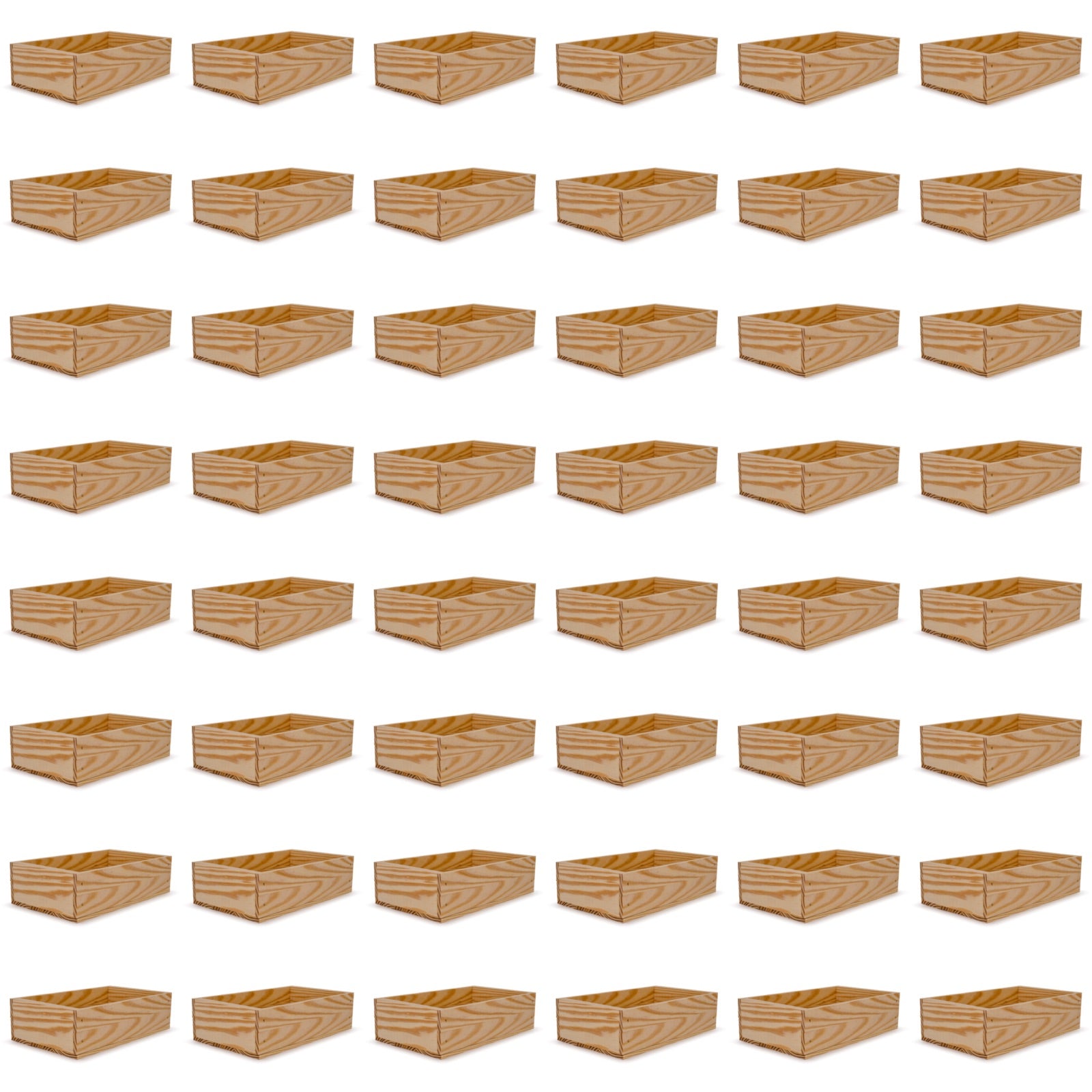 48 Small wooden crates 13x7.5x3.5