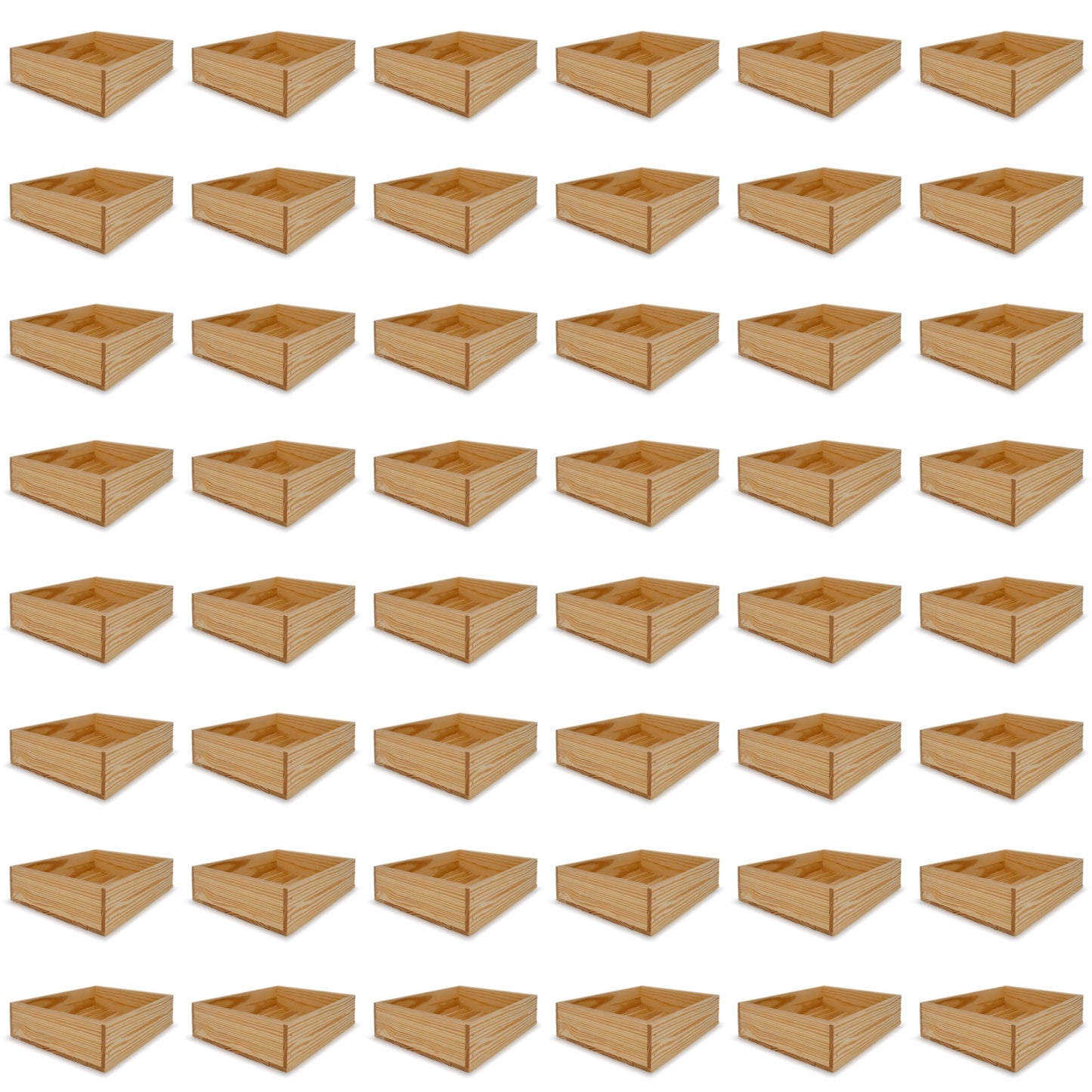 48 Small wooden crates 14x11.5x3.5