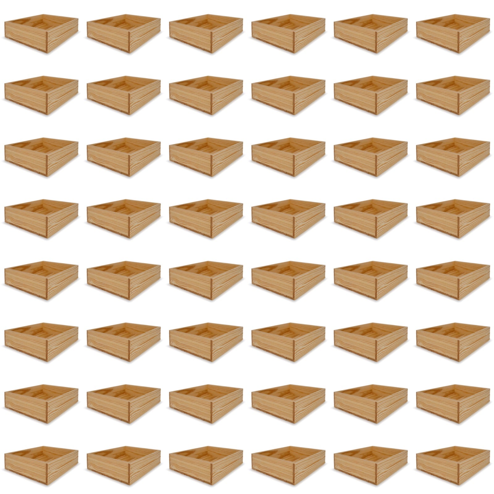 48 Small wooden crates 14x11.5x3.5