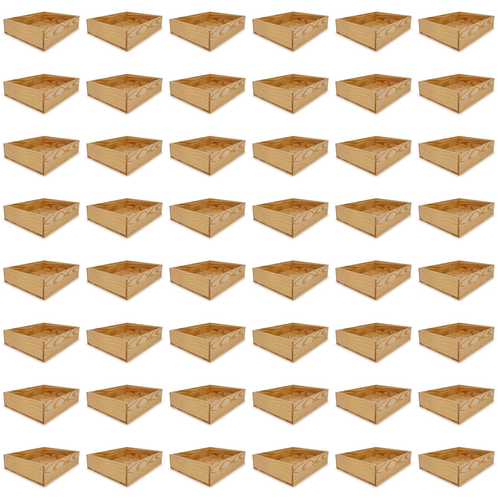 48 Small wooden crates 16x13.25x3.5