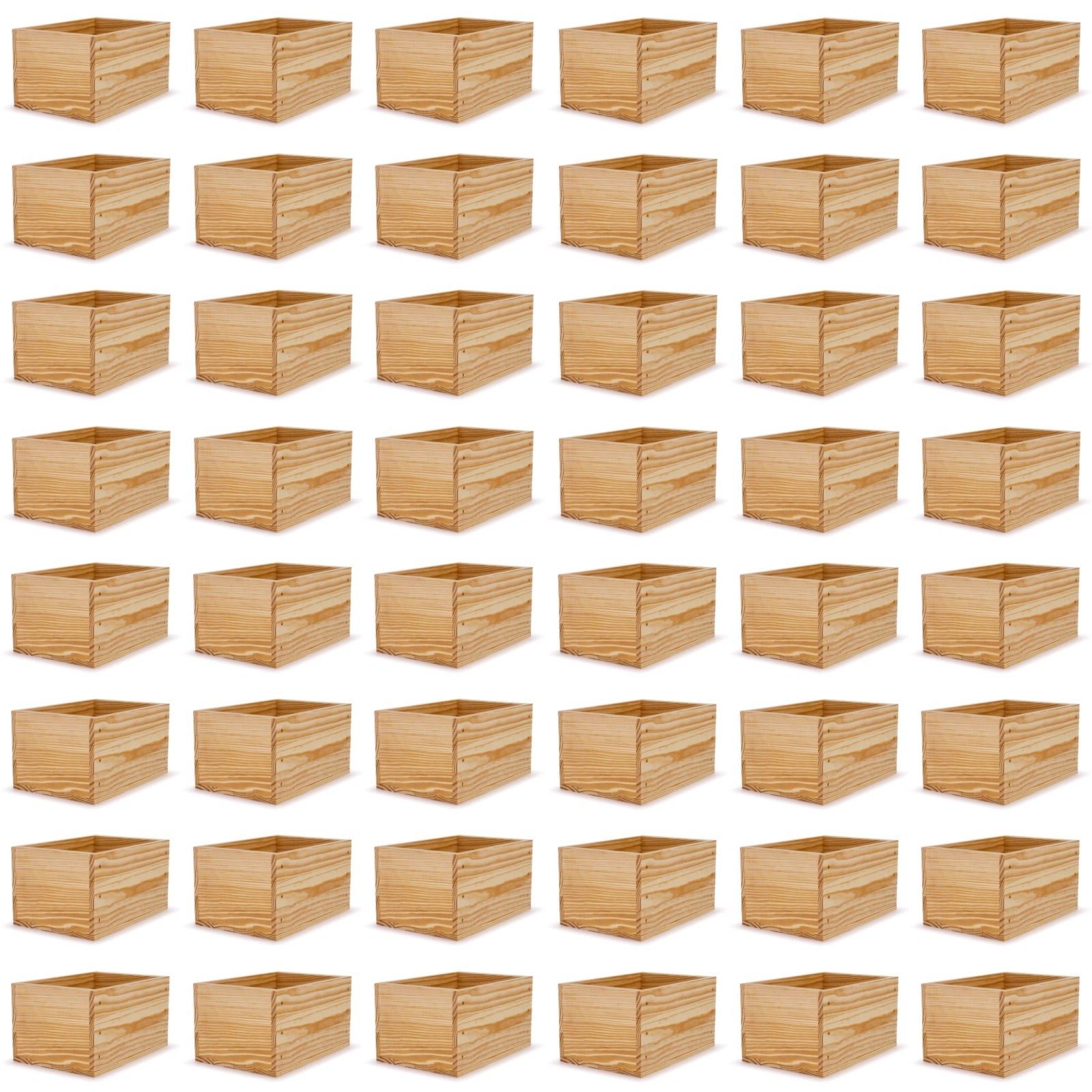 48 Small wooden crates 9x6.25x5.25