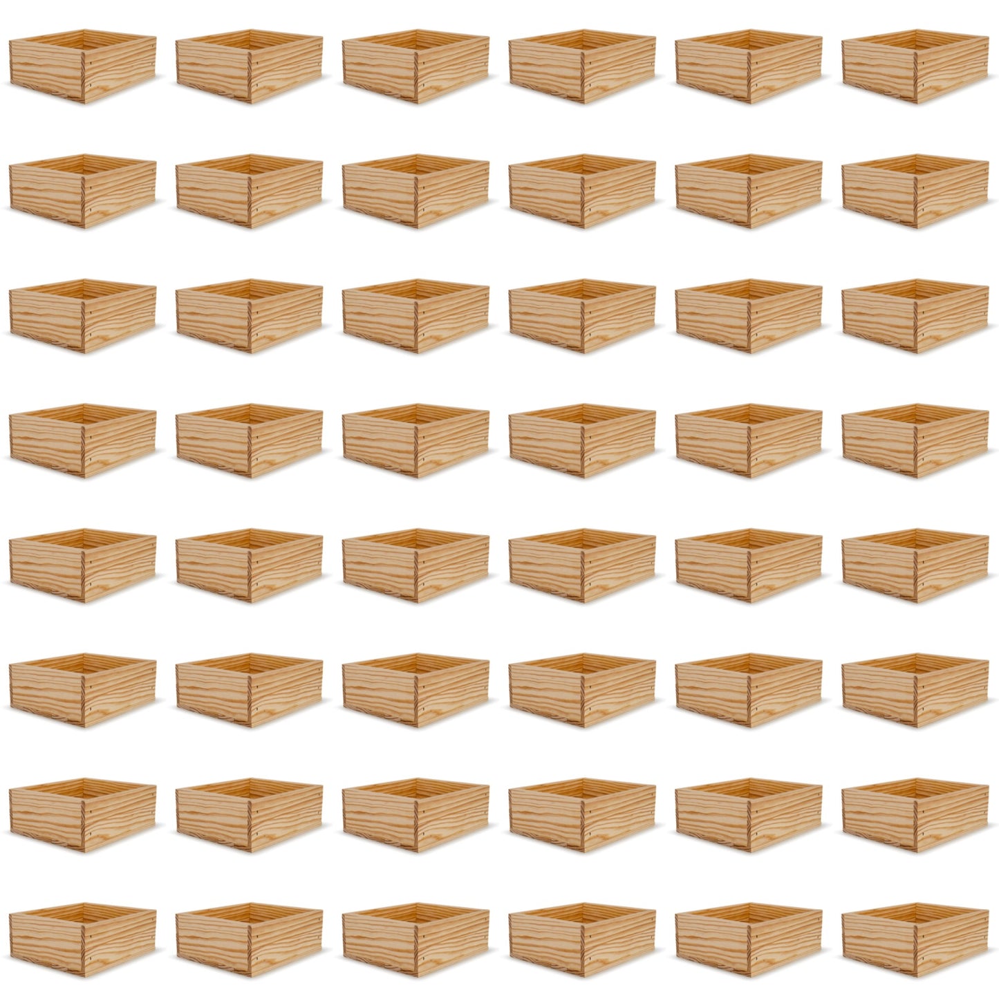 48 Small wooden crates 9x8x3.5