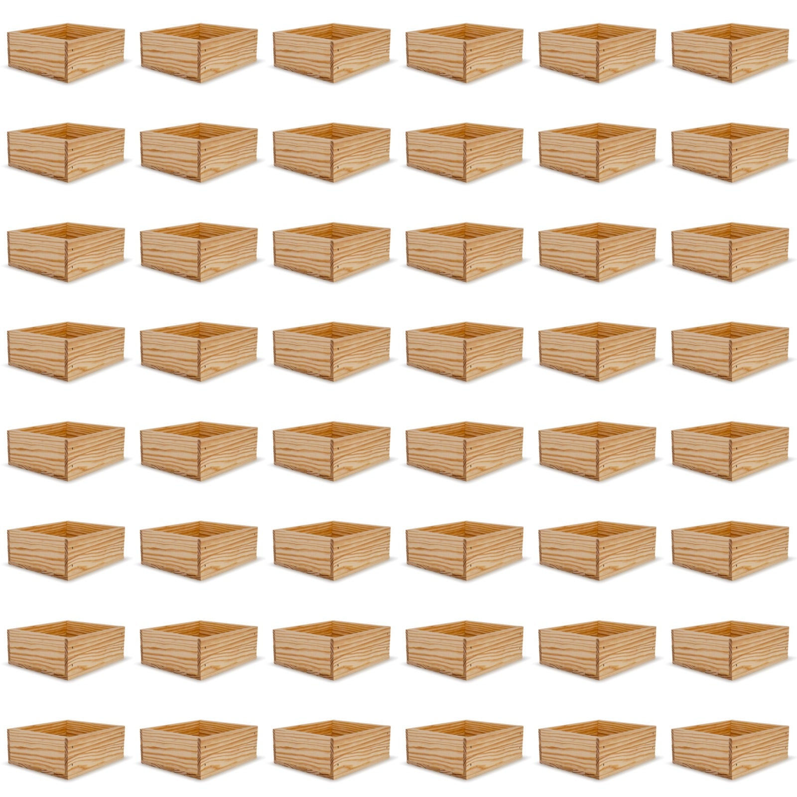 48 Small wooden crates 9x8x3.5