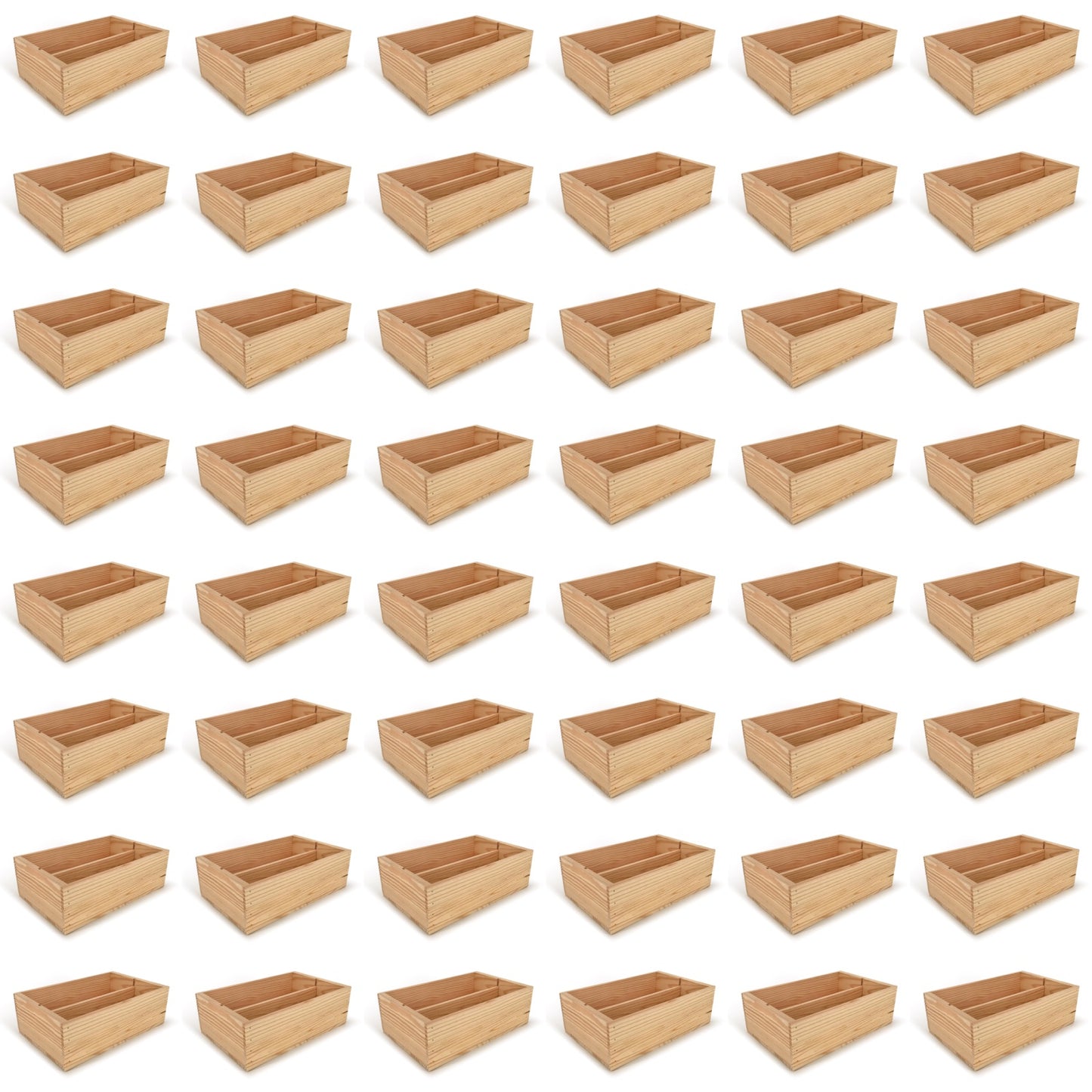 48 Two Bottle Wine Crate Boxes 14x9x4.5