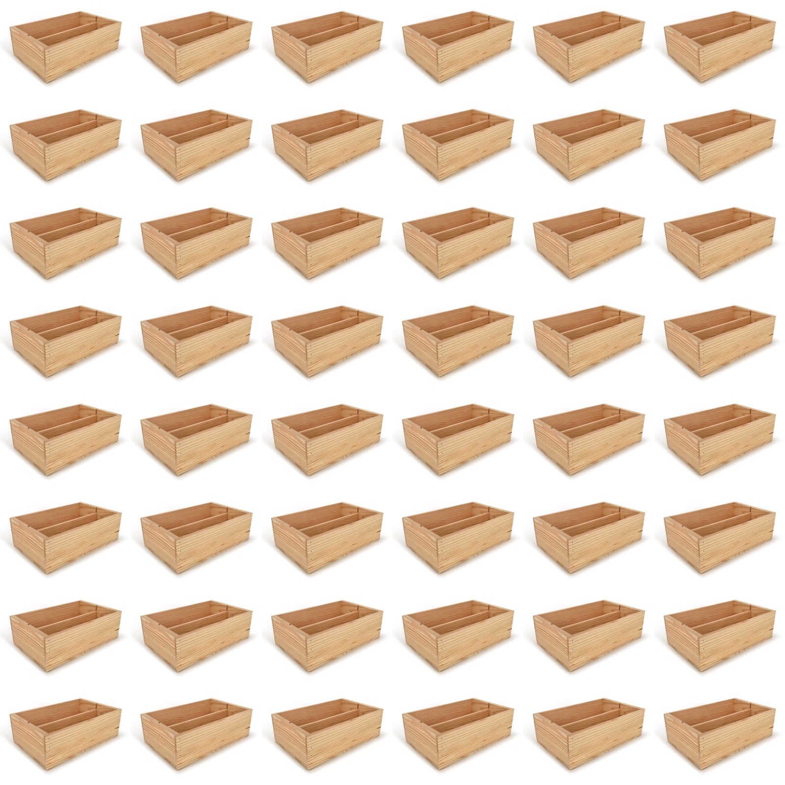 48 Two Bottle Wine Crate Boxes 14x9x4.5