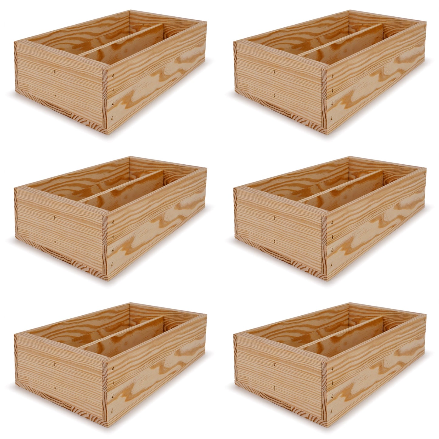 6-2 Bottle wine crates 13x7.5x3.5