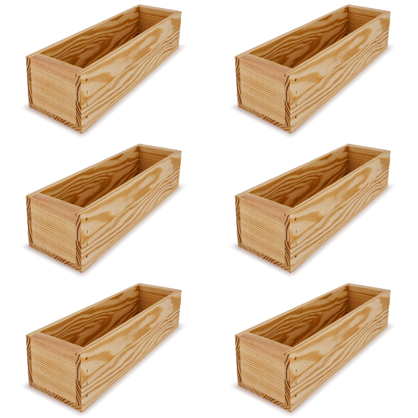 6 Single bottle wine crates 13x3.5x3.5