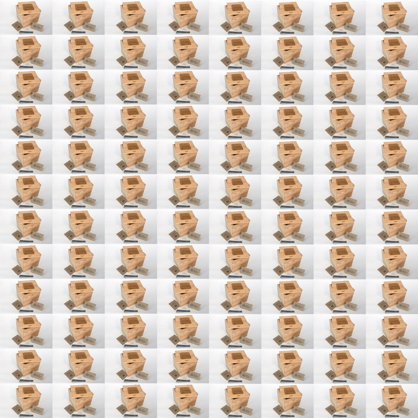 96 Medium-sized DIY gift crate kits with your image by Carpenter Core