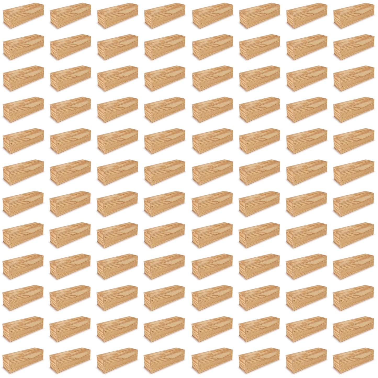 96 Single bottle wine crates with lid 13x3.5x3.5