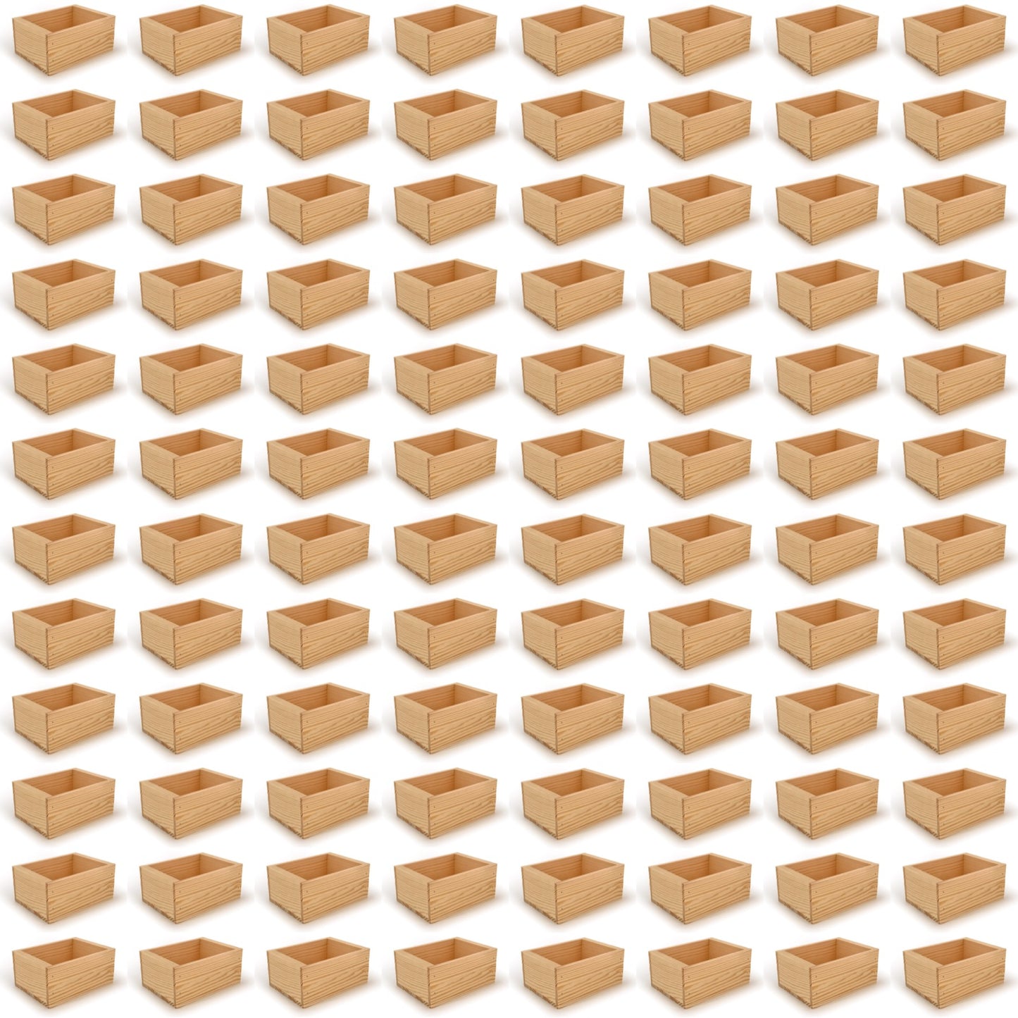 96 Small wooden crate boxes 7x5.5x3.5