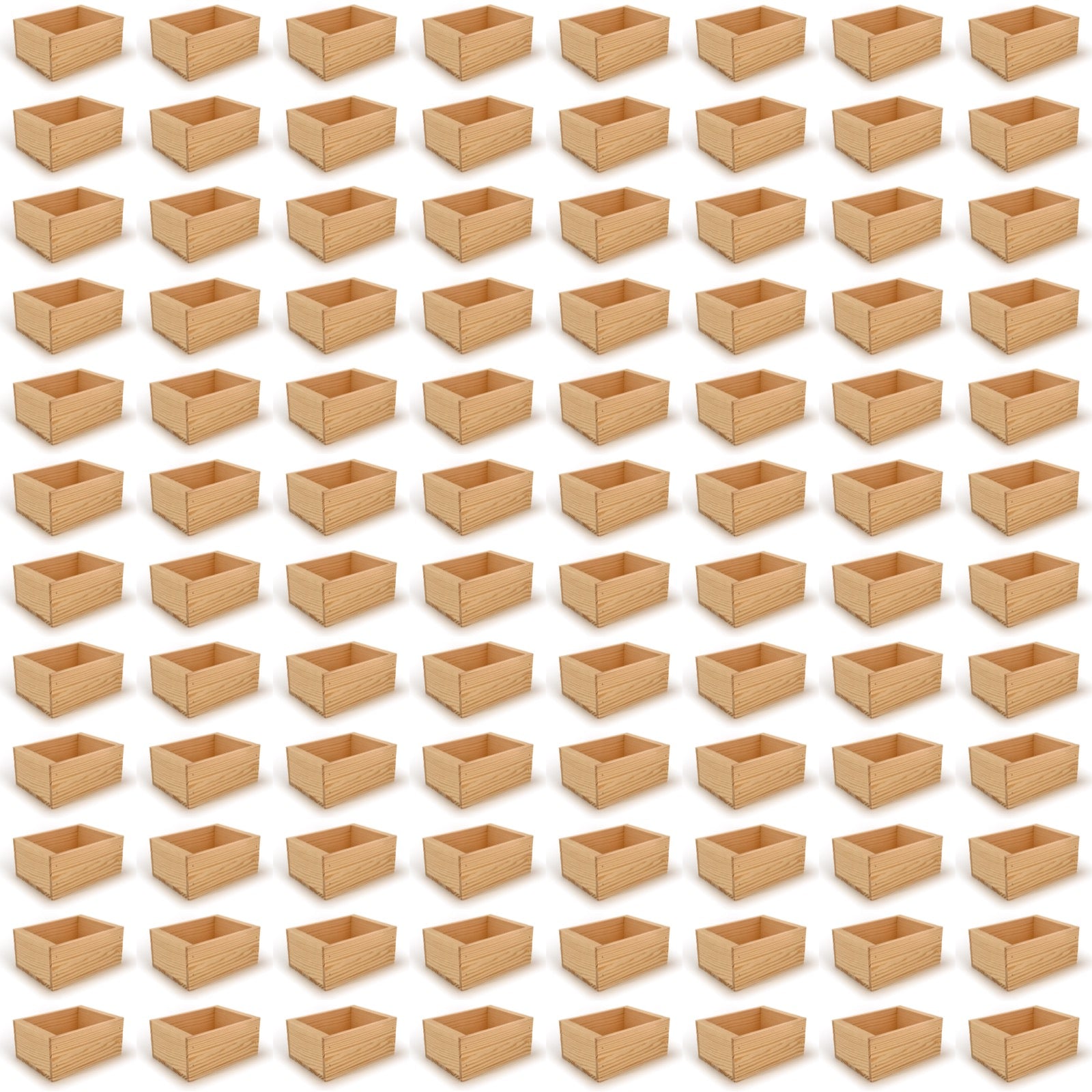 96 Small wooden crate boxes 7x5.5x3.5