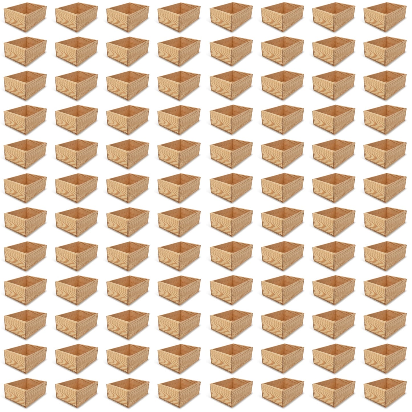 96 Small wooden crates 10x8x4.25