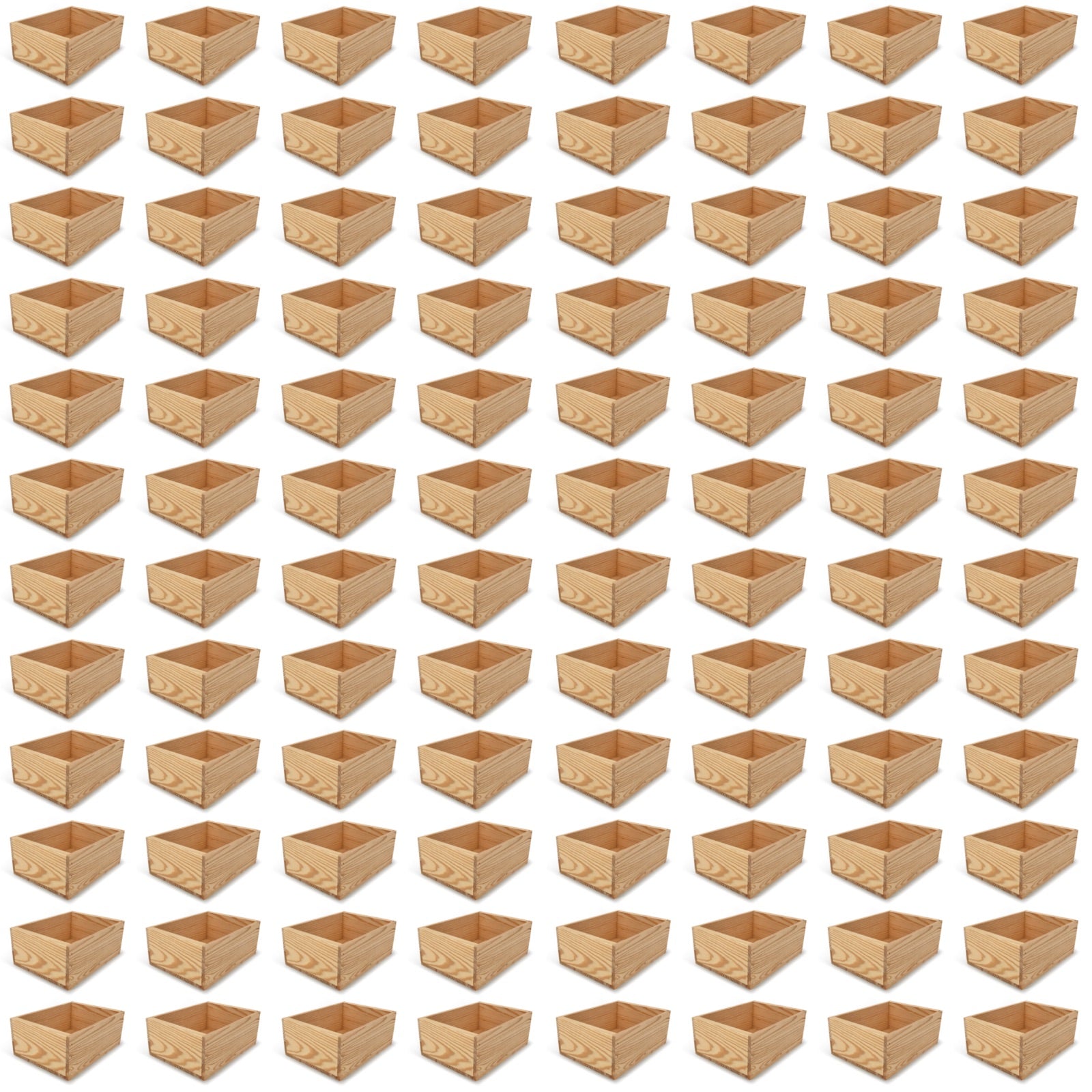 96 Small wooden crates 10x8x4.25