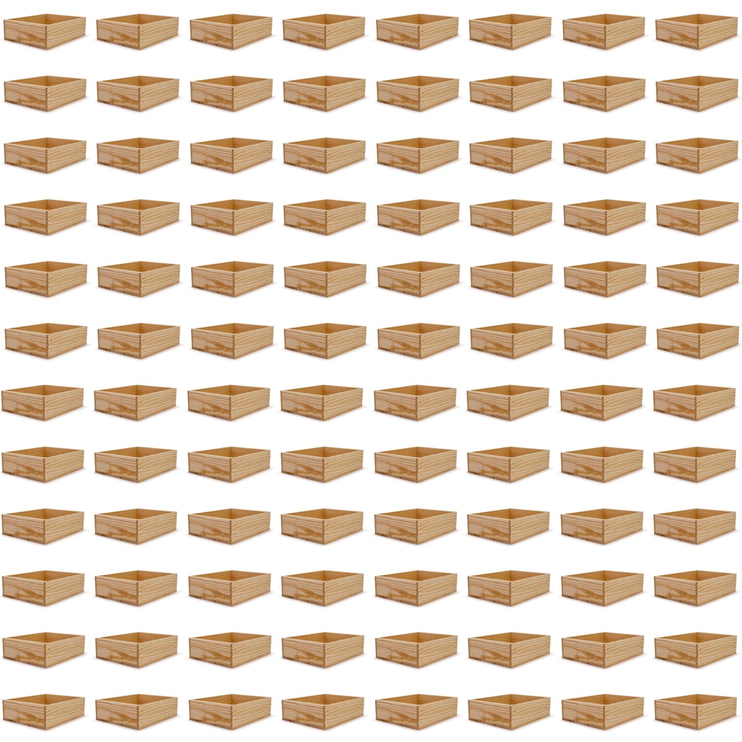 96 Small wooden crates 12x9.75x3.5