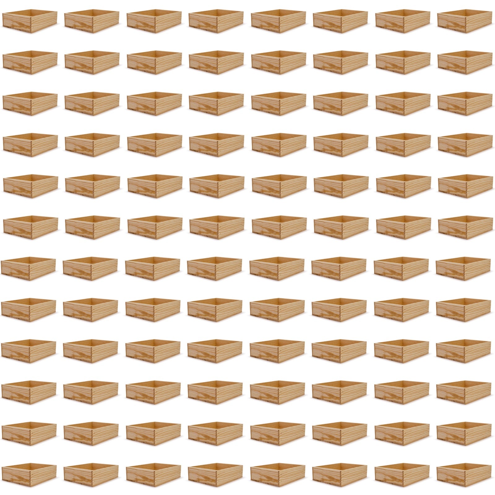 96 Small wooden crates 12x9.75x3.5