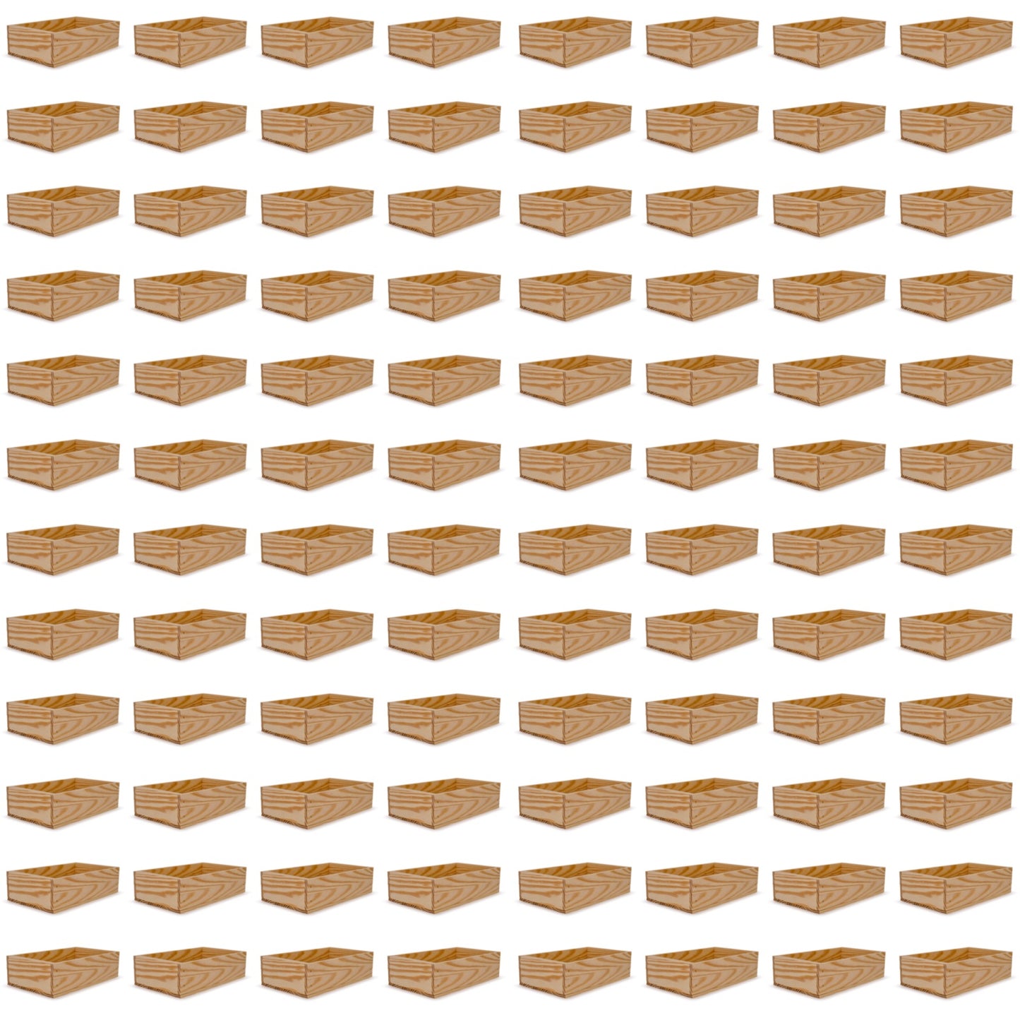 96 Small wooden crates 13x7.5x3.5