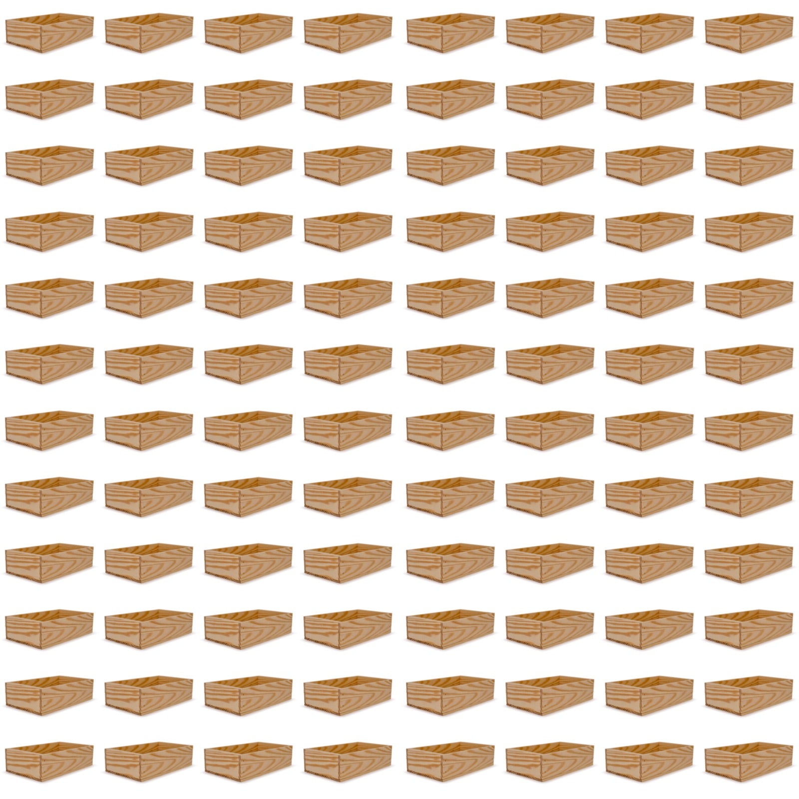 96 Small wooden crates 13x7.5x3.5