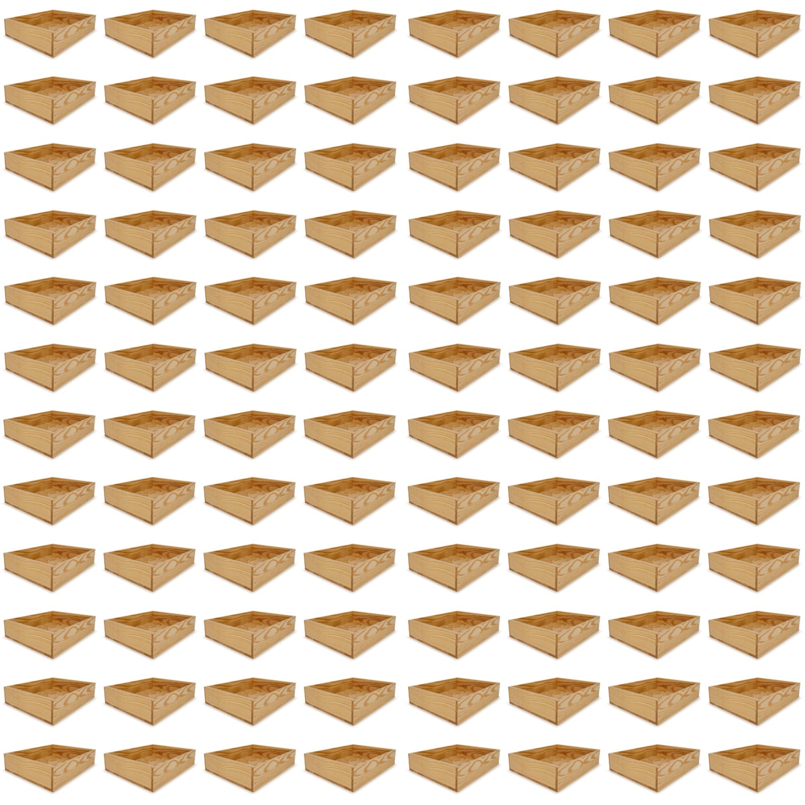 96 Small wooden crates 16x13.25x3.5