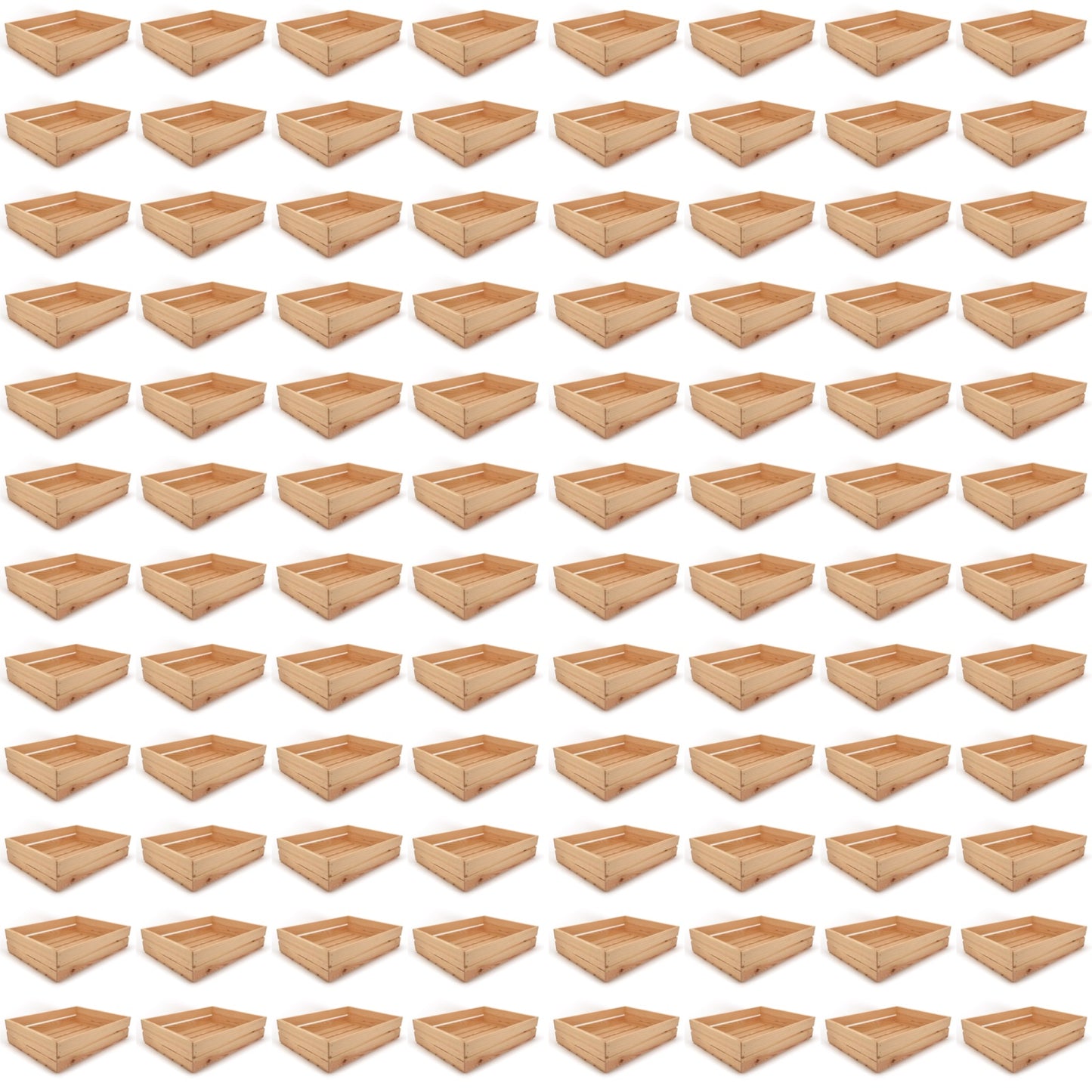 96 Small wooden crates 22x17x5.25