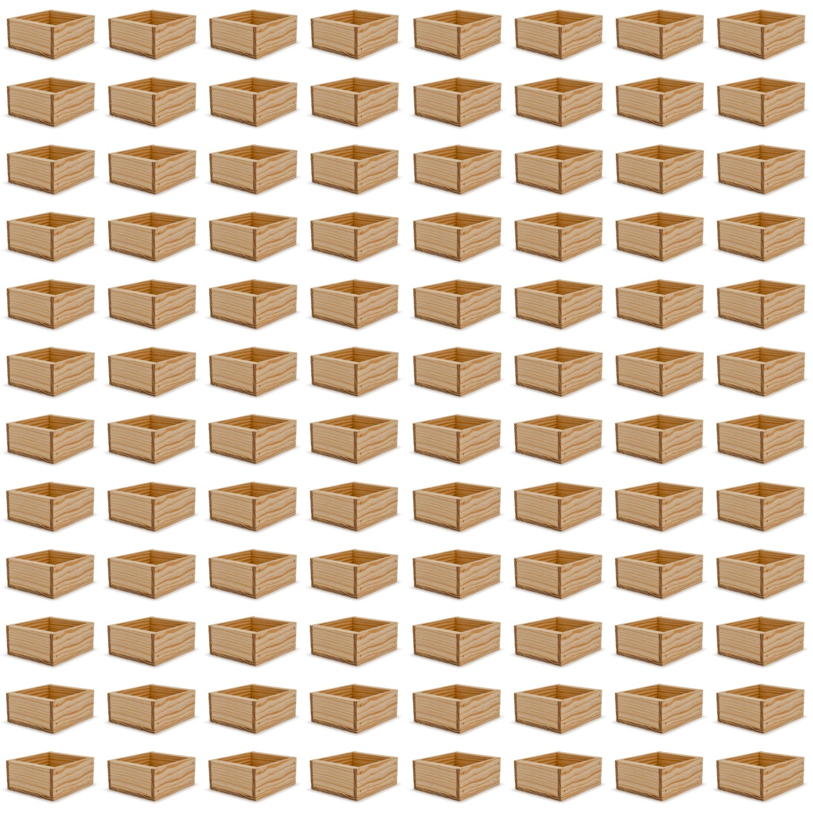 96 Small wooden crates 6x5.5x2.75