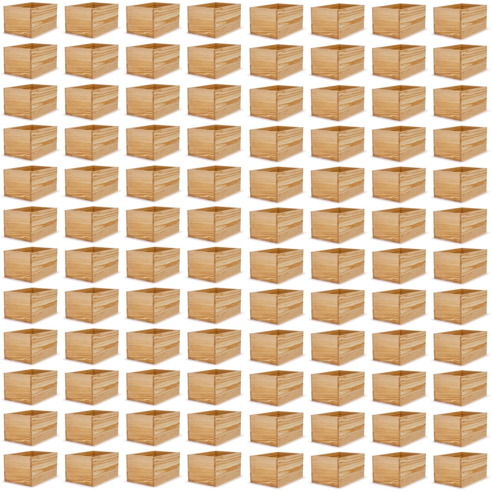 96 Small wooden crates 9x6.25x5.25
