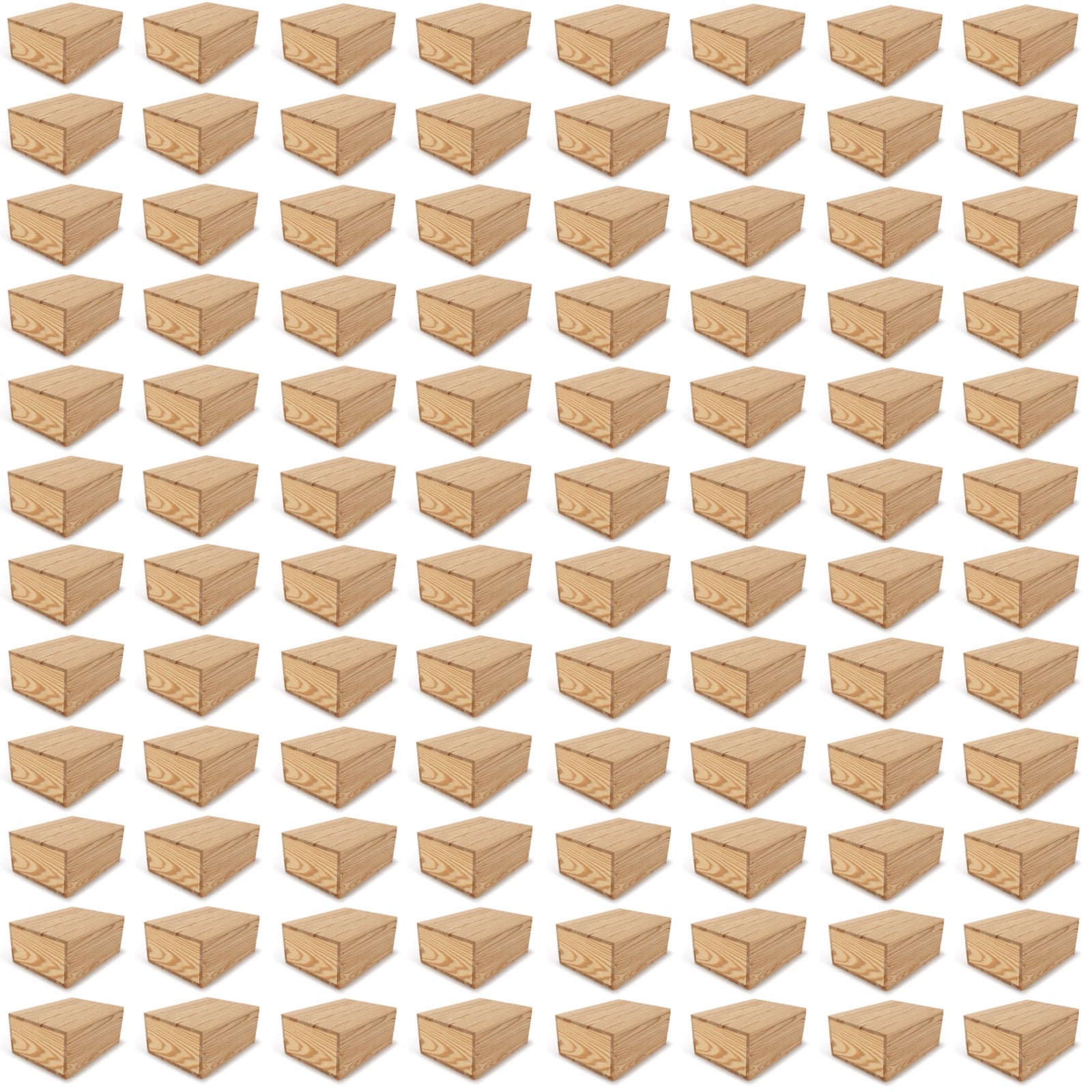 96 Small wooden crates with lid 10x8x4.25