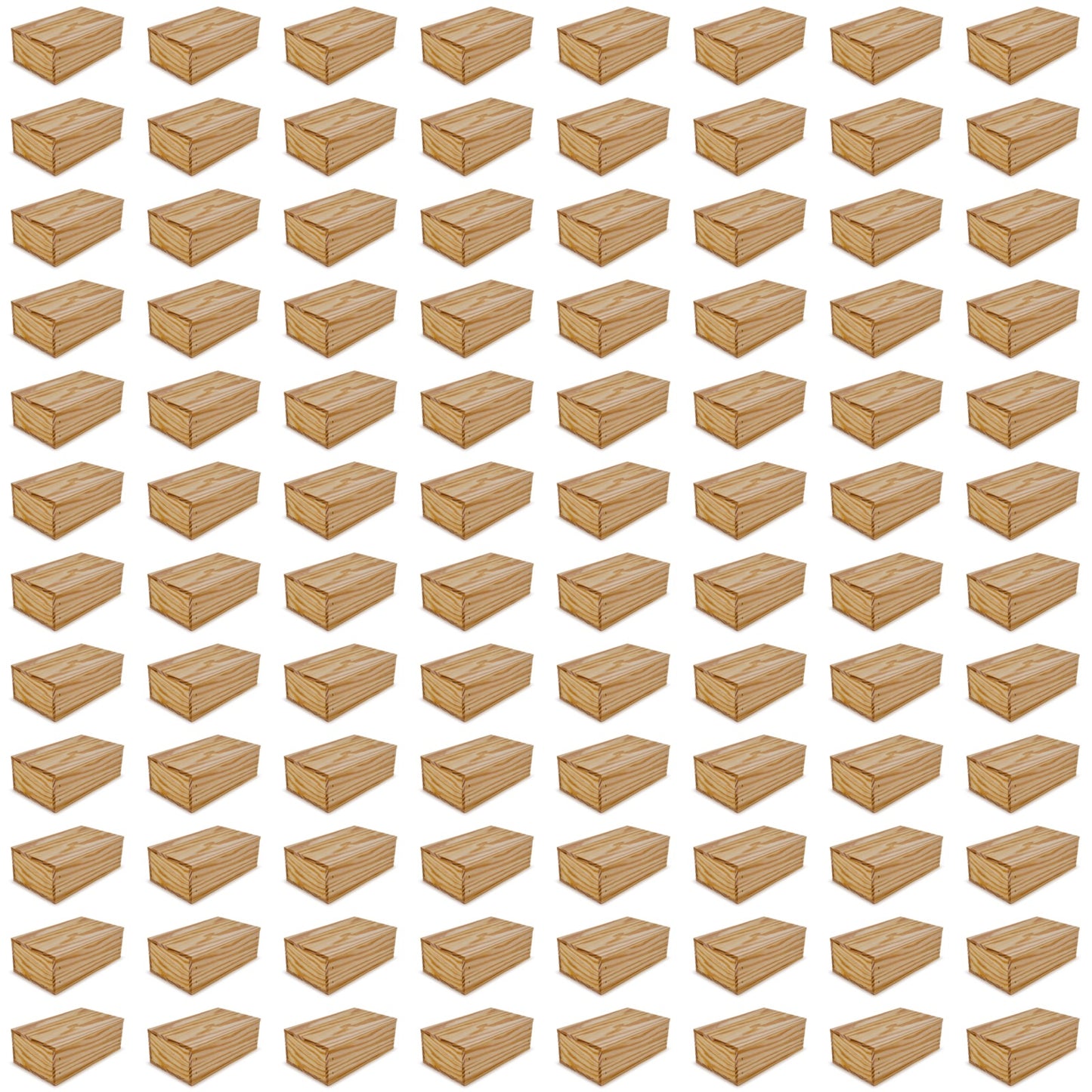 96 Small wooden crates with lid 11x6.25x3.5