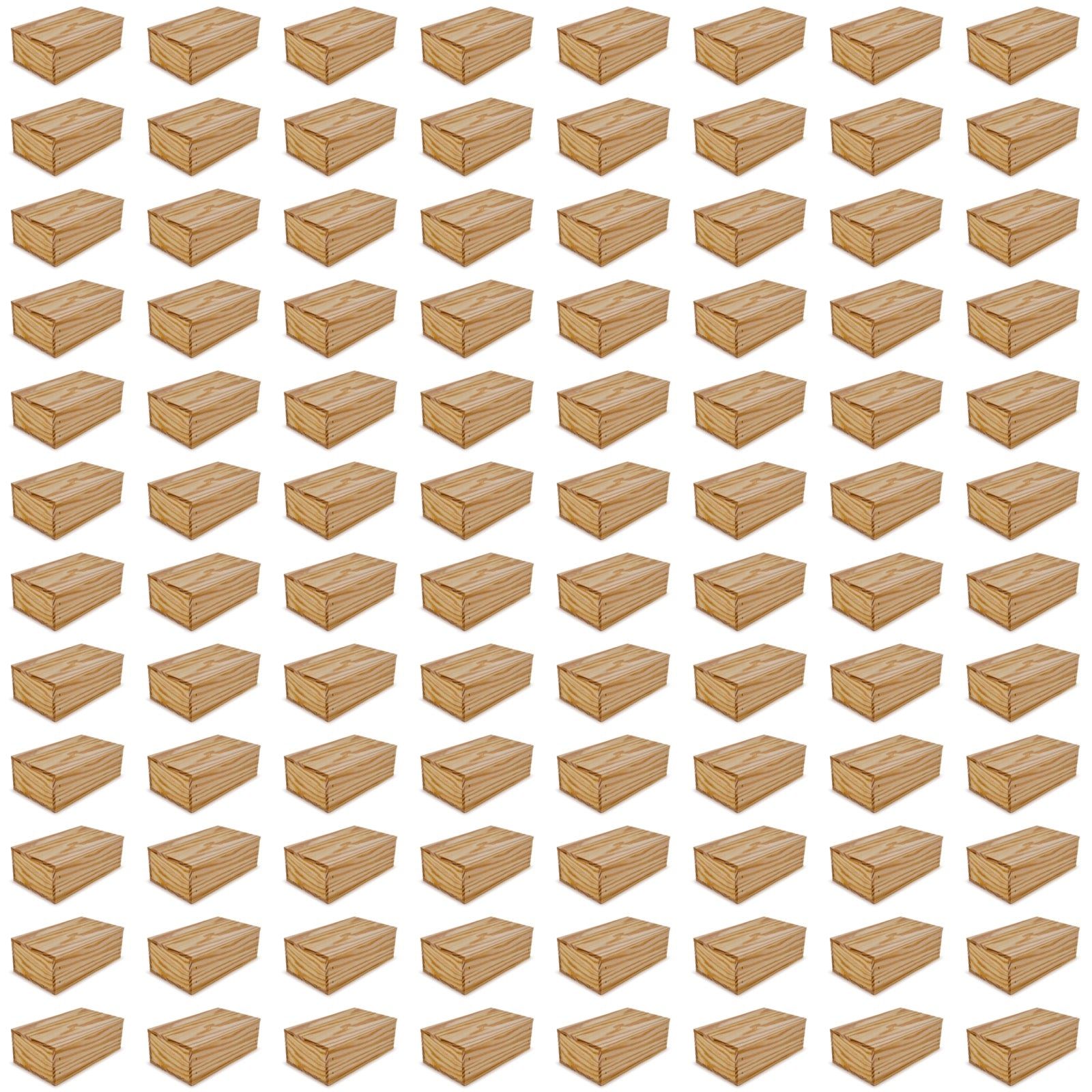 96 Small wooden crates with lid 11x6.25x3.5