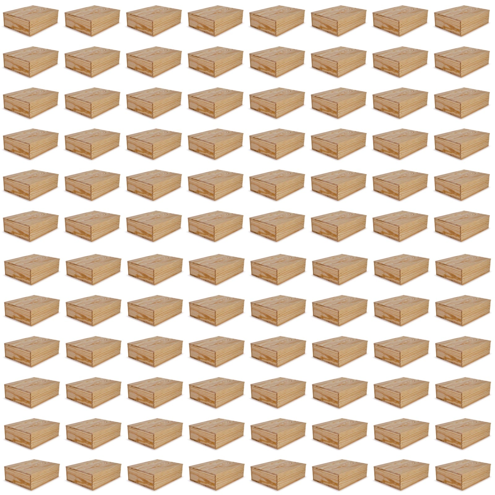 96 Small wooden crates with lid 12x9.75x3.5