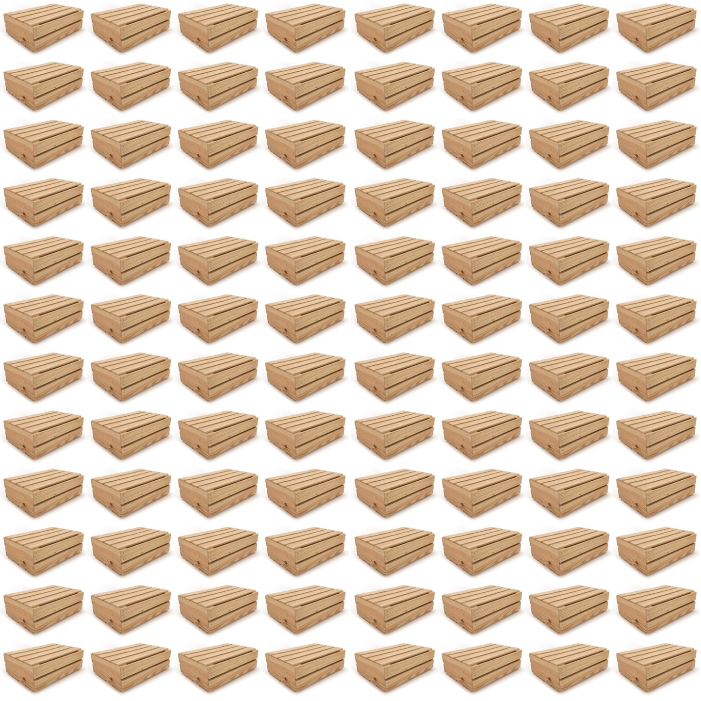 96 Small wooden crates with lid 16x12x5.25