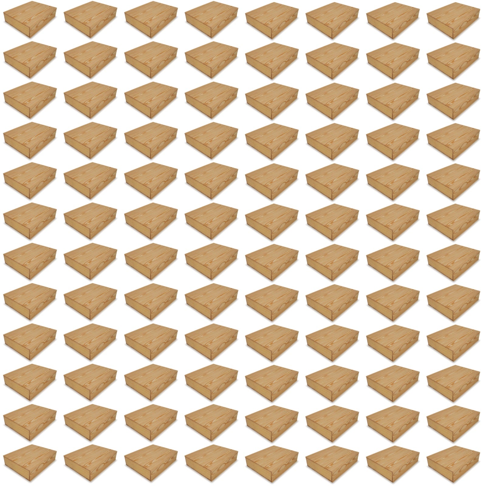 96 Small wooden crates with lid 16x13.25x3.5