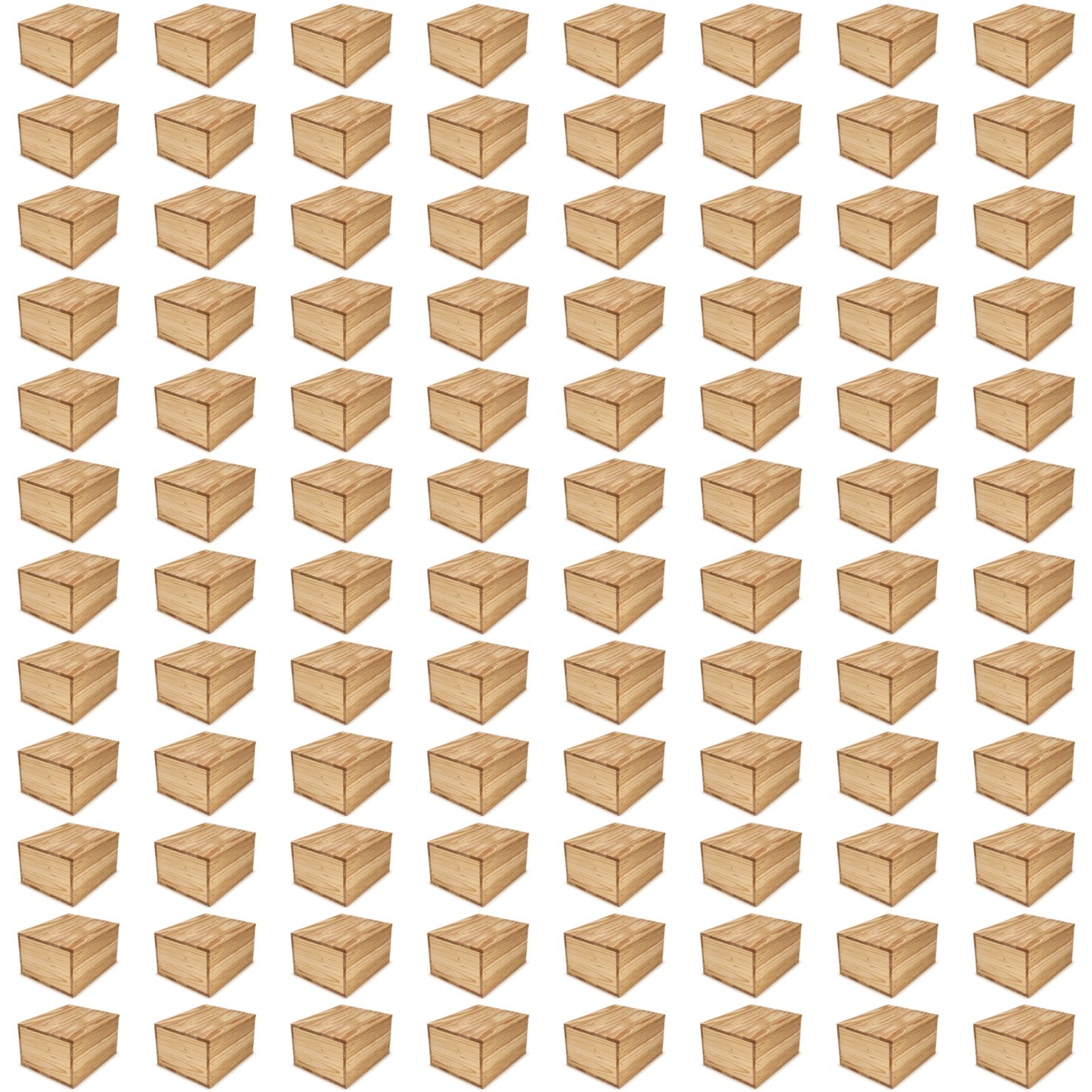 96 Small wooden crates with lid 9x8x5.25