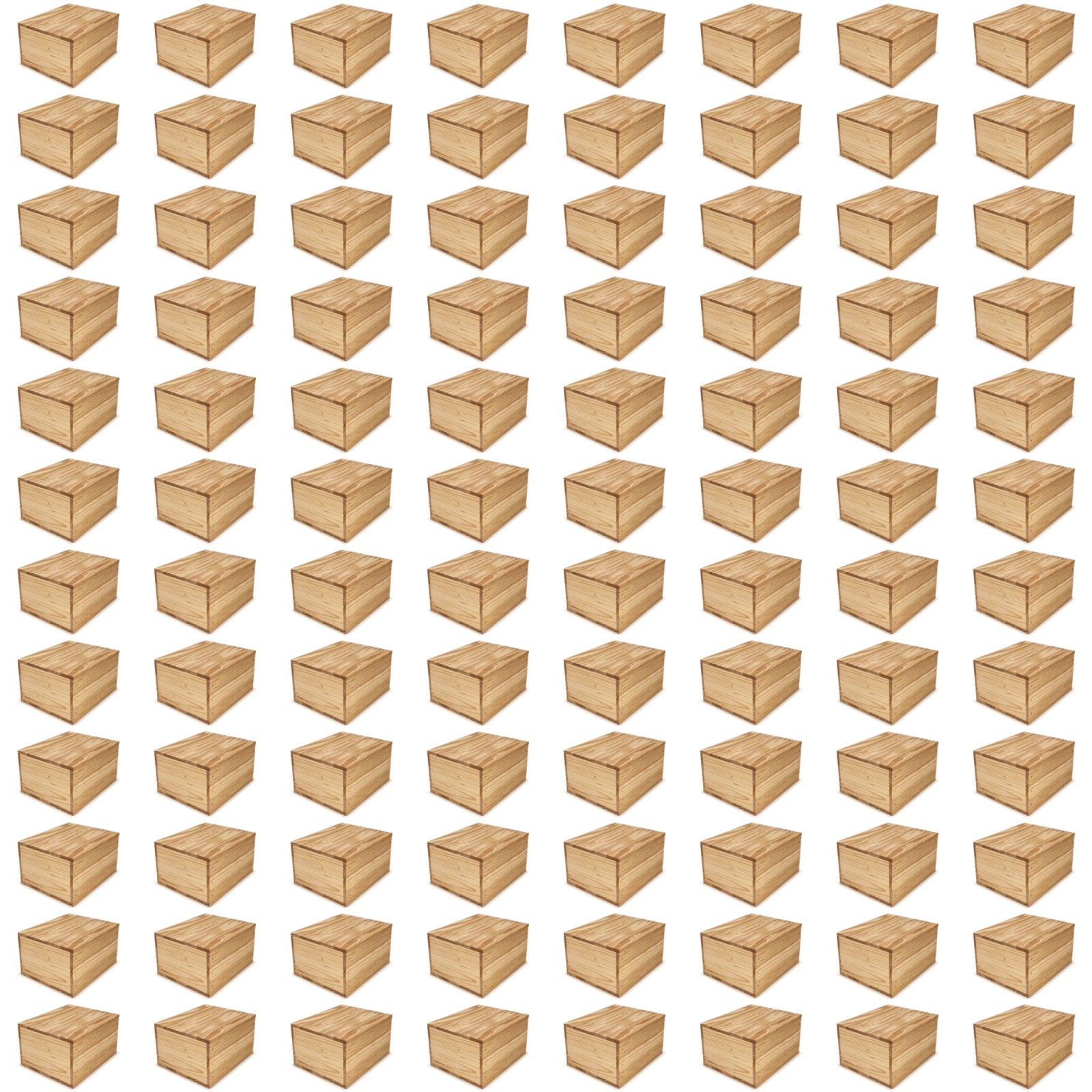 96 Small wooden crates with lid 9x8x5.25