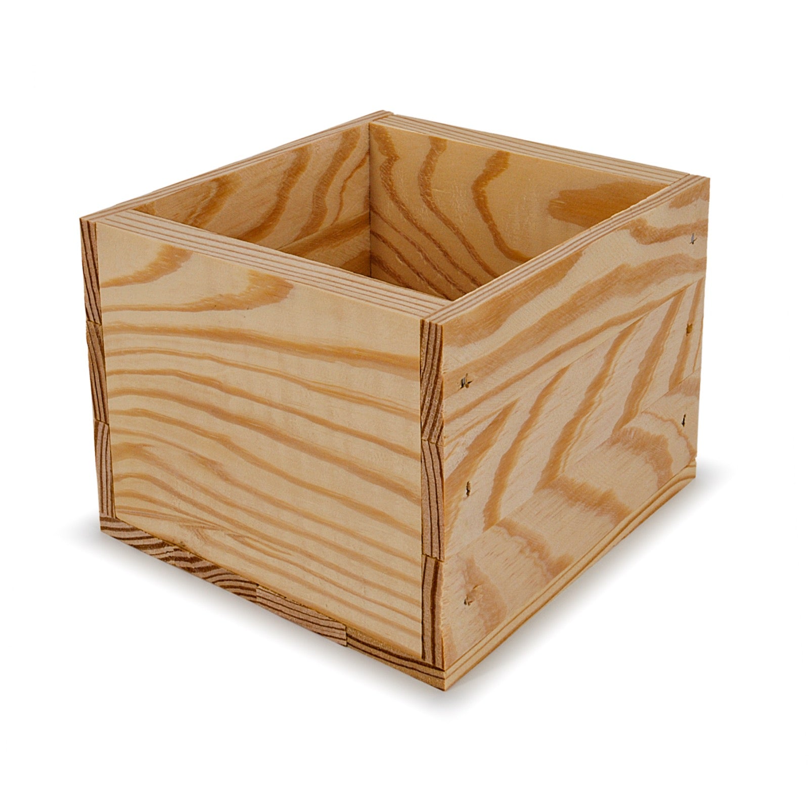 Small wooden crate 6x6.25x5.25, 6-BX-6-6.25-5.25-NX-NW-NL, 12-BX-6-6.25-5.25-NX-NW-NL, 24-BX-6-6.25-5.25-NX-NW-NL, 48-BX-6-6.25-5.25-NX-NW-NL, 96-BX-6-6.25-5.25-NX-NW-NL