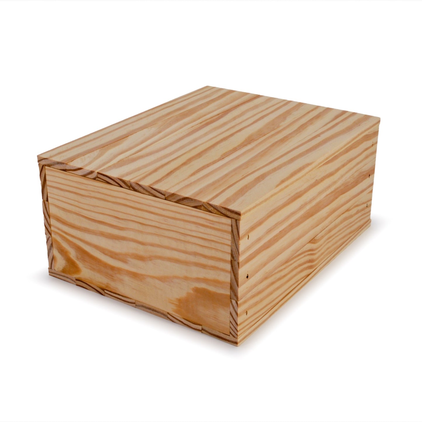Small wooden crate with lid 12x9.75x5.25, 6-BX-12-9.75-5.25-NX-NW-LL, 12-BX-12-9.75-5.25-NX-NW-LL, 24-BX-12-9.75-5.25-NX-NW-LL, 48-BX-12-9.75-5.25-NX-NW-LL, 96-BX-12-9.75-5.25-NX-NW-LL