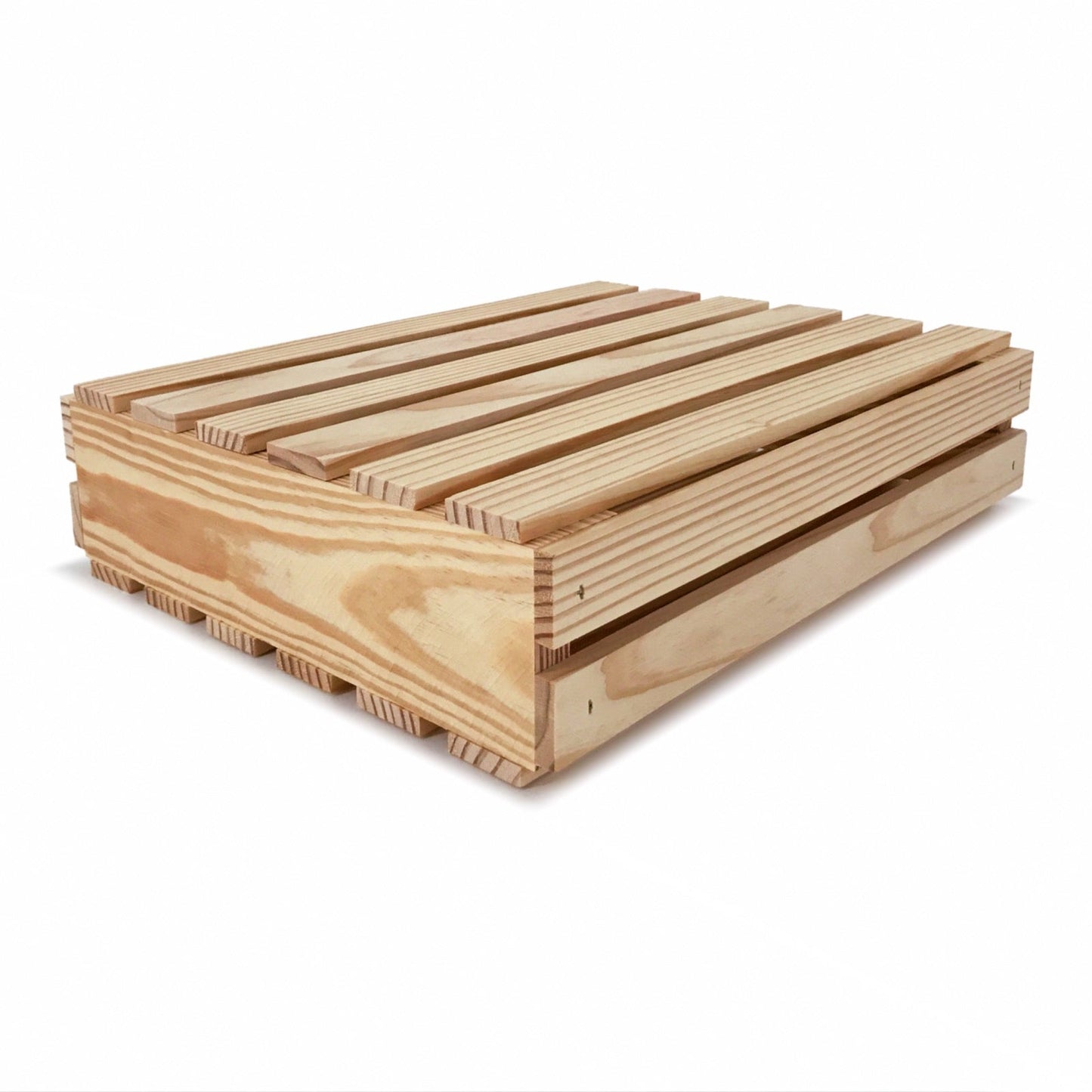 Small wooden crate with lid 14x12x3.5, 6-S2-14.375-11.875-3.5-NX-NW-LL, 12-S2-14.375-11.875-3.5-NX-NW-LL, 24-S2-14.375-11.875-3.5-NX-NW-LL, 48-S2-14.375-11.875-3.5-NX-NW-LL, 96-S2-14.375-11.875-3.5-NX-NW-LL