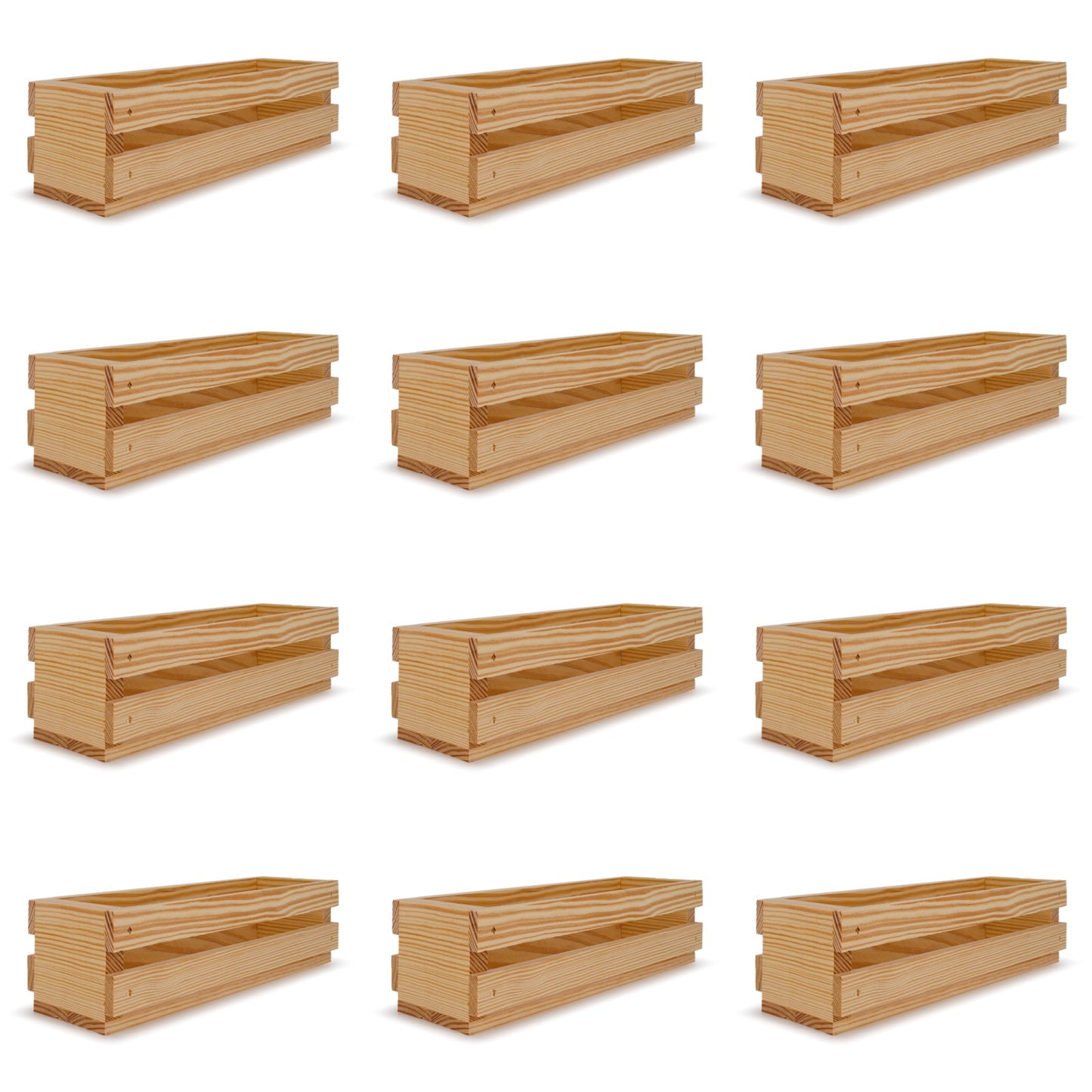 12 Single bottle wine crates 13x3.5x3.5