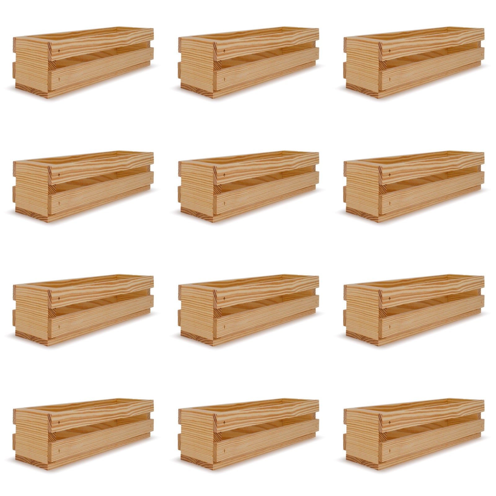 12 Single bottle wine crates 13x3.5x3.5