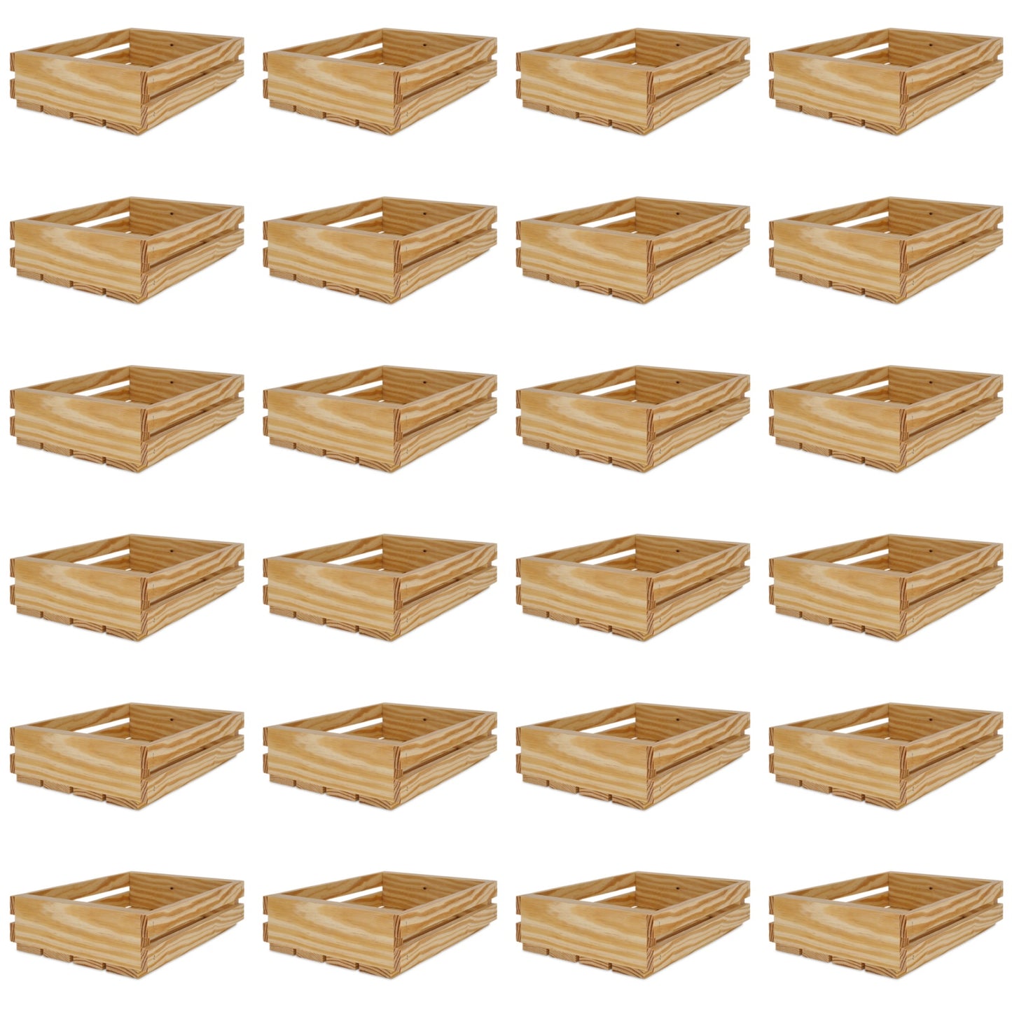 24 Small wooden crates 10x8x2.5